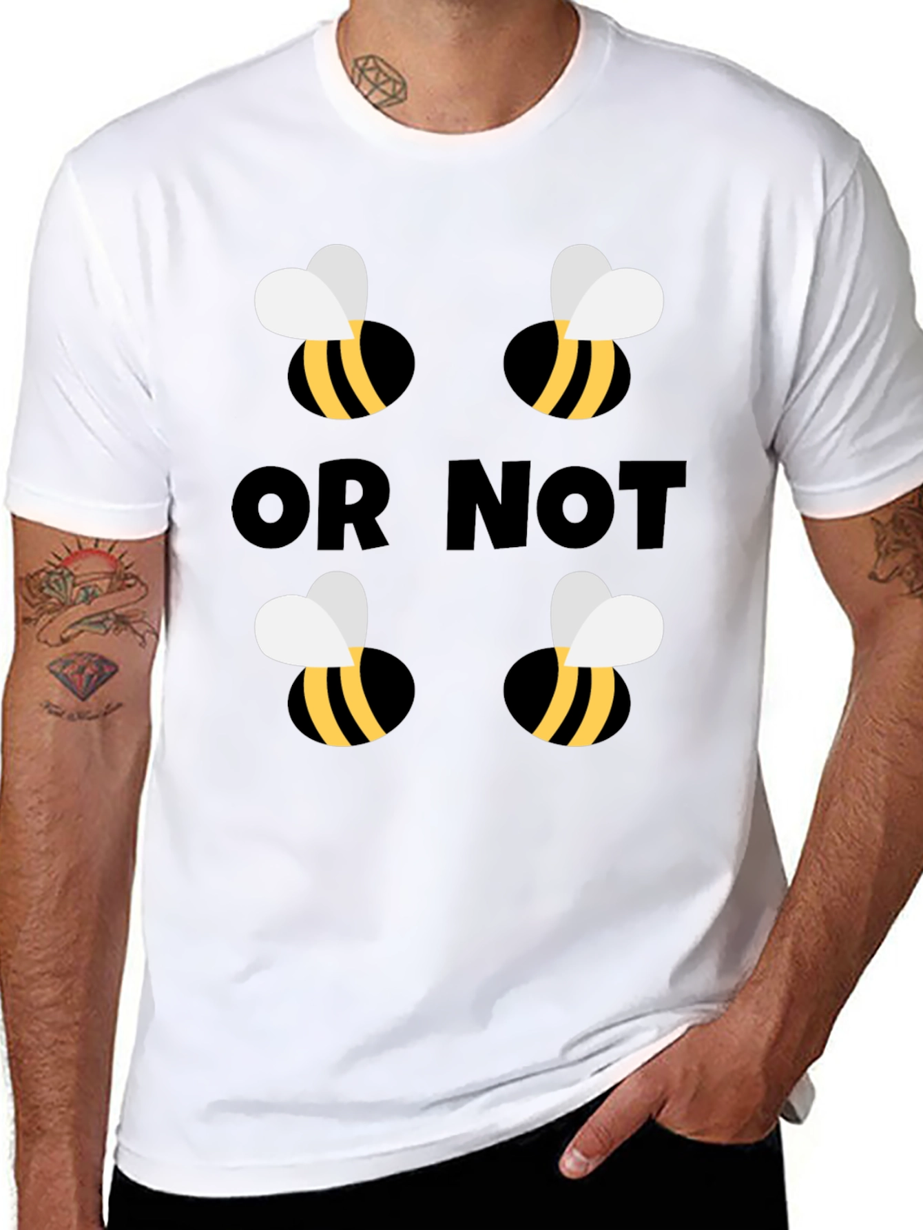 Bee Or Not To Bee Funny Graphic T-Shirt