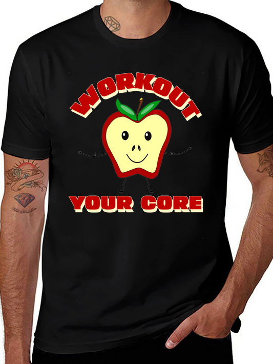 Workout Your Core Apple Graphic Tee