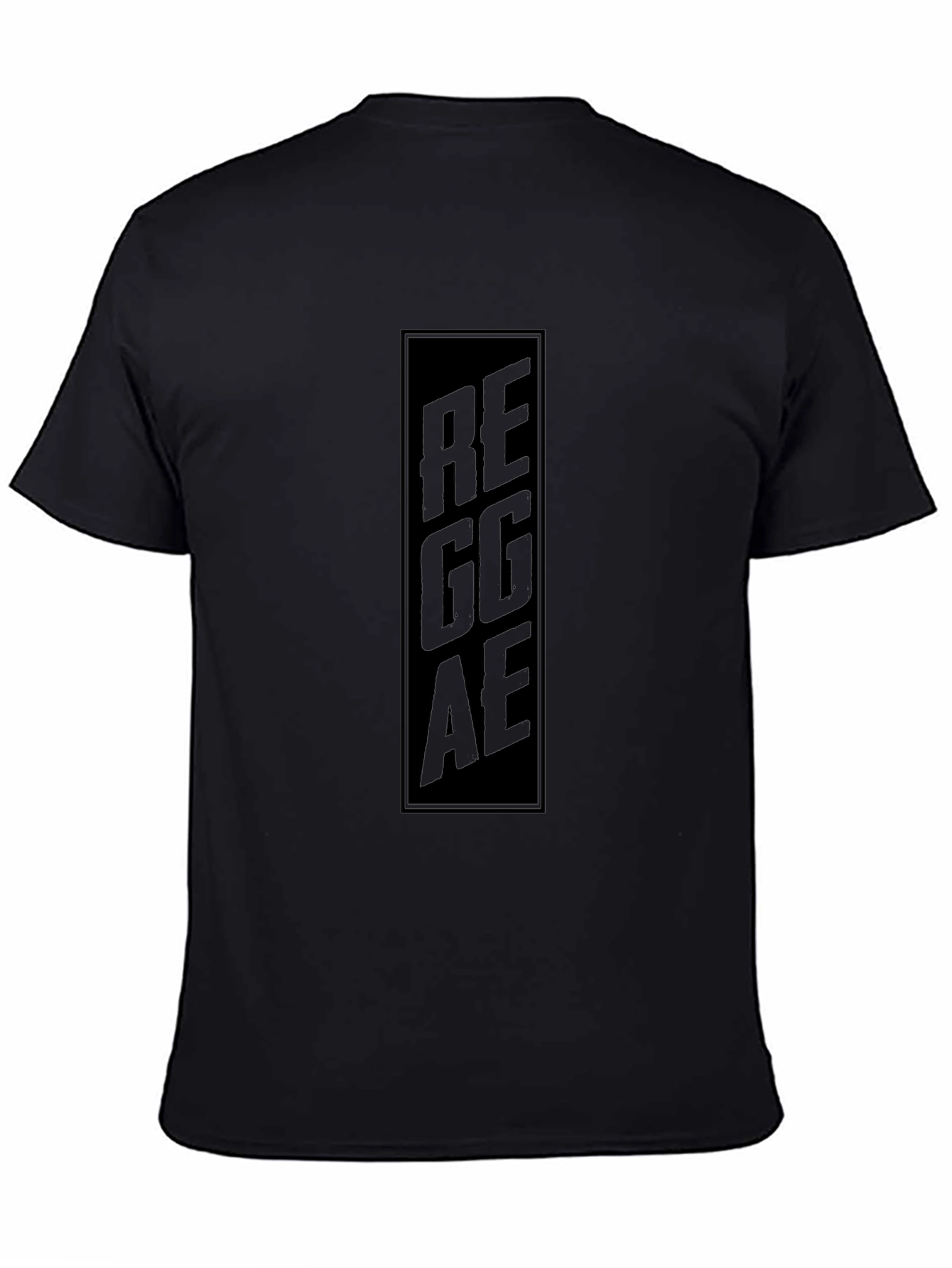 Black Reggae Graphic Tee - Stylish Mens T-Shirt