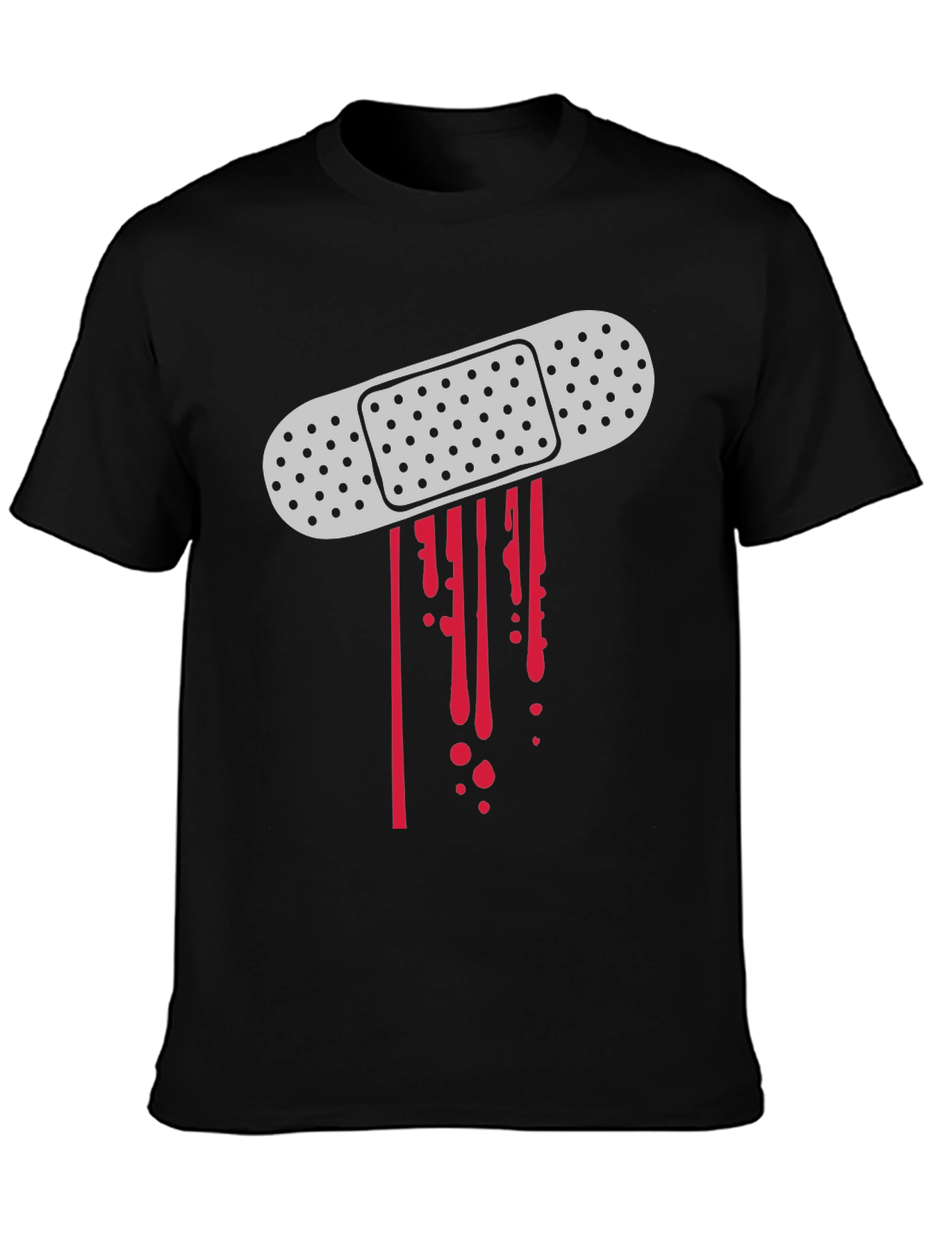 Bandage Blood Drip Graphic T-Shirt