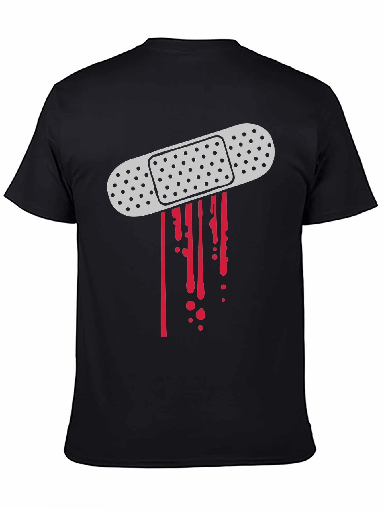 Bandage Blood Drip Graphic T-Shirt