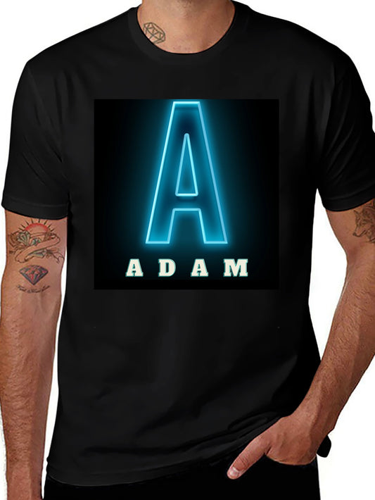Adam Neon Letter T-Shirt
