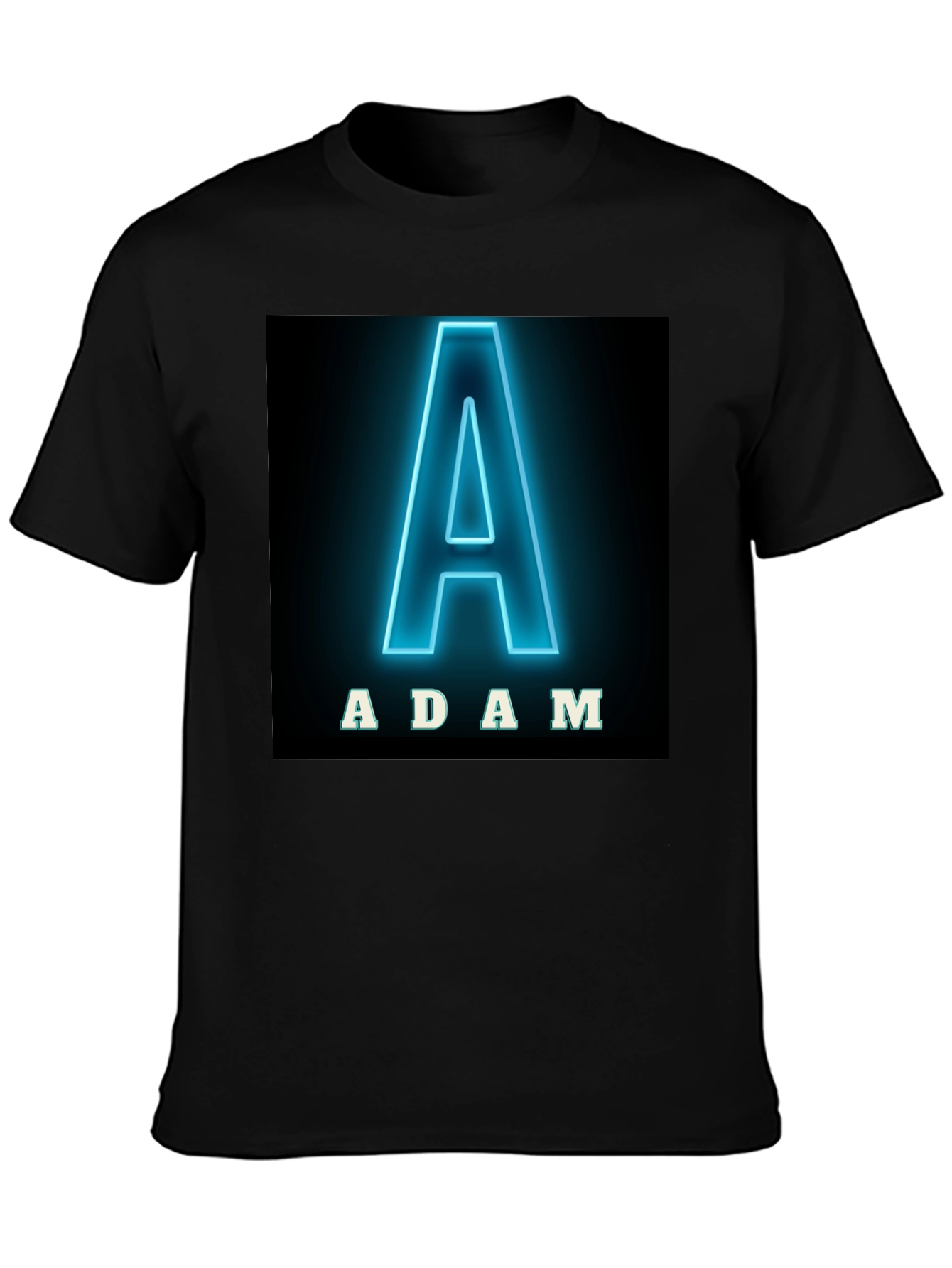 Adam Neon Letter T-Shirt
