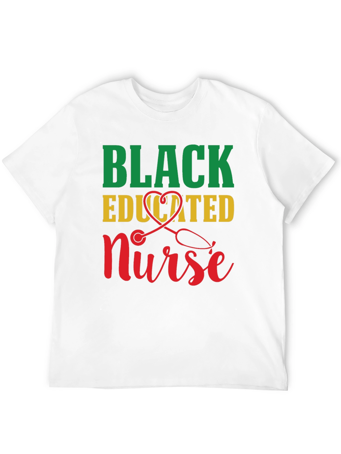 Black Educated Nurse T-Shirt
