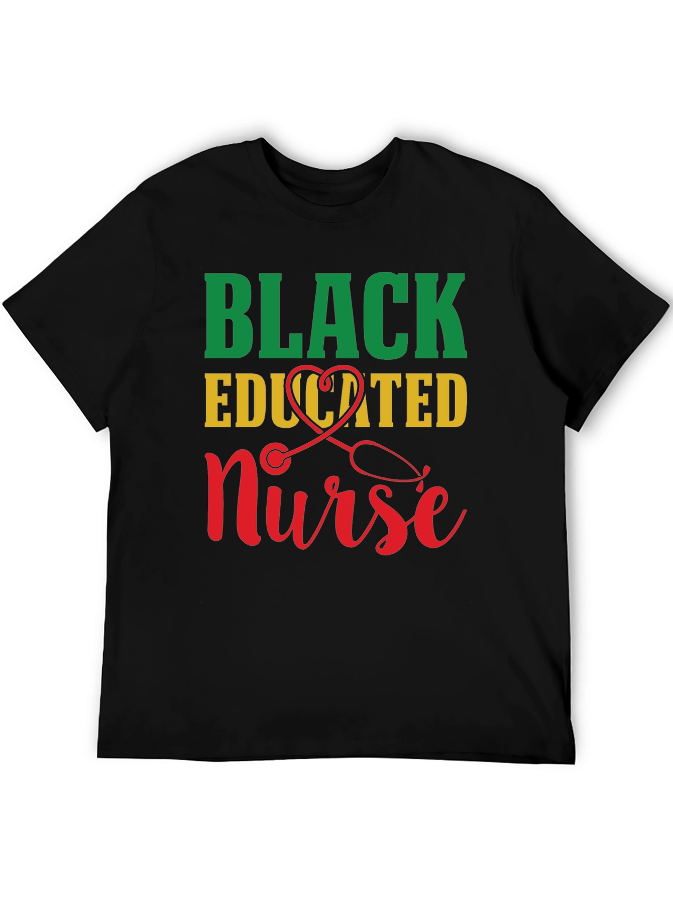 Black Educated Nurse T-Shirt