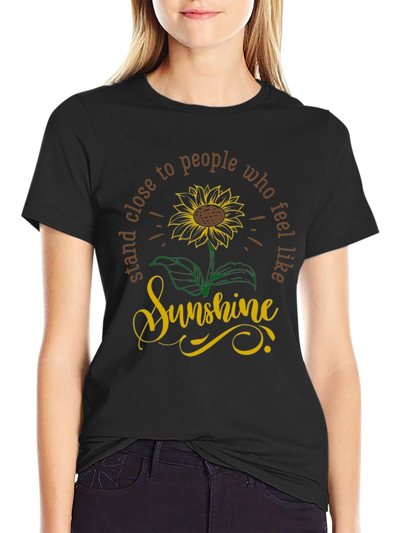 Sunshine Sunflower Graphic T-Shirt