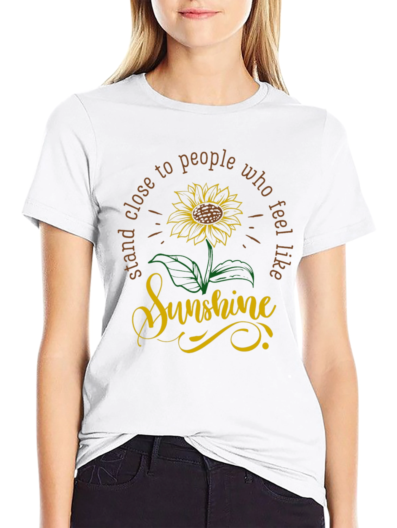 Sunshine Sunflower Graphic T-Shirt