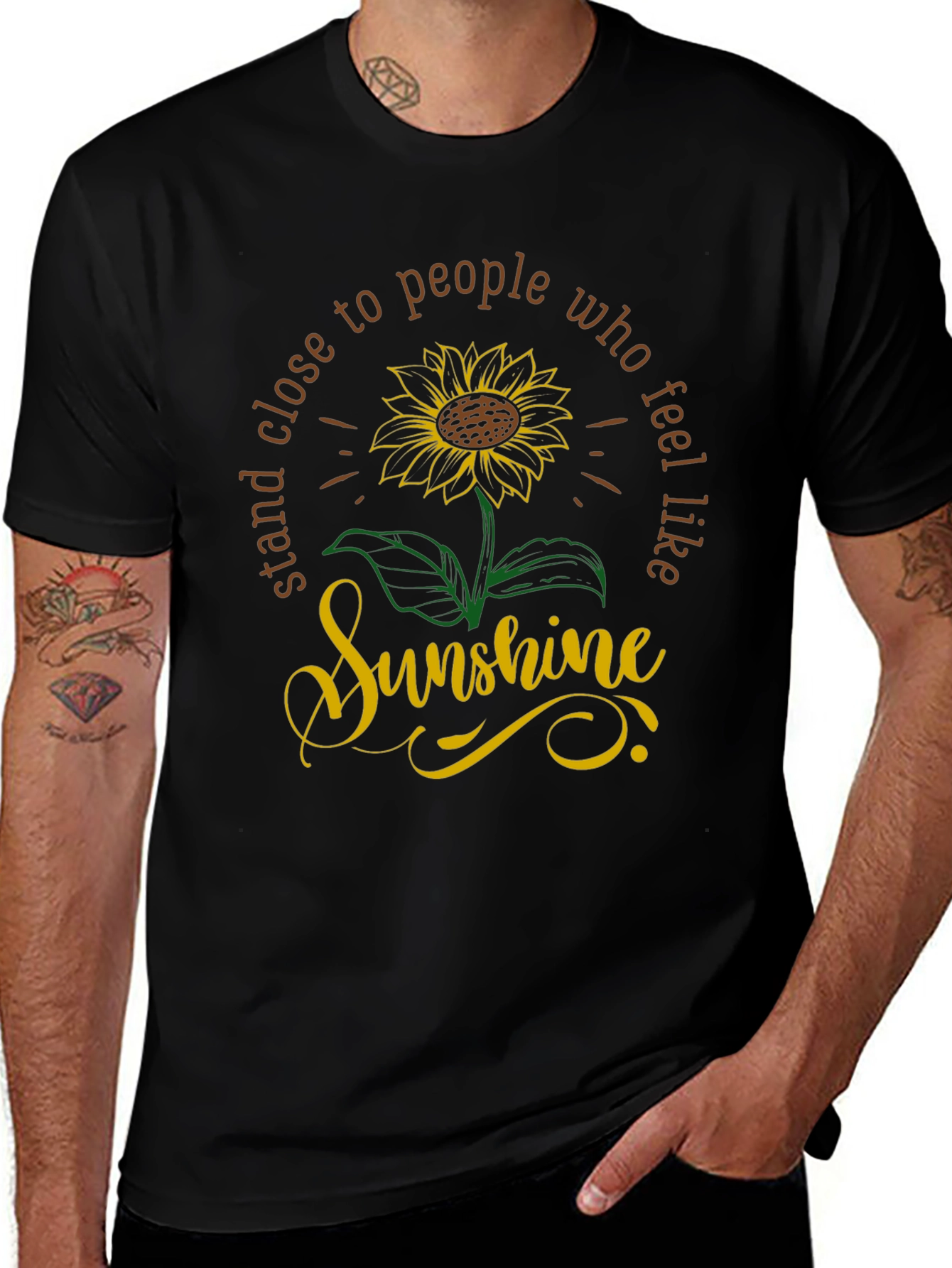Sunshine Sunflower Graphic T-Shirt