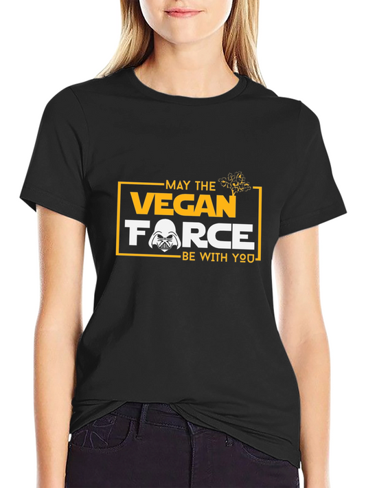 Vegan Force Star Wars Inspired Black T-Shirt