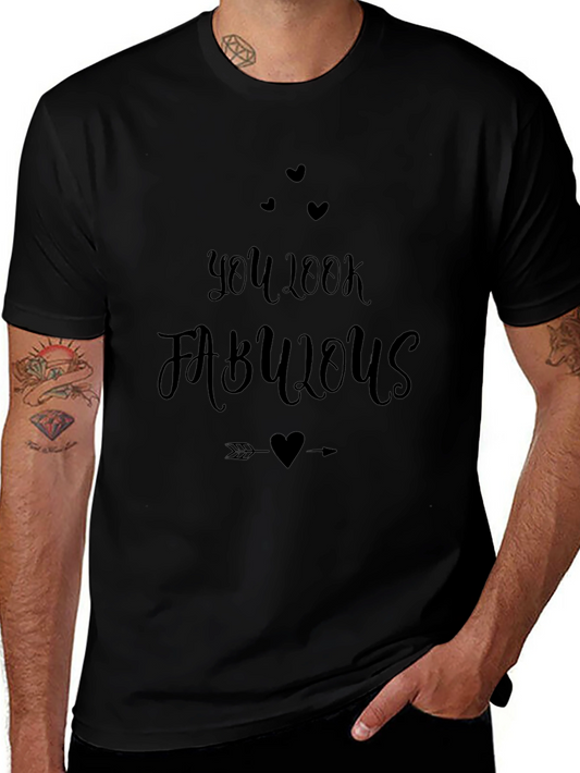 You Look Fabulous Graphic Tee - Soft Black T-Shirt
