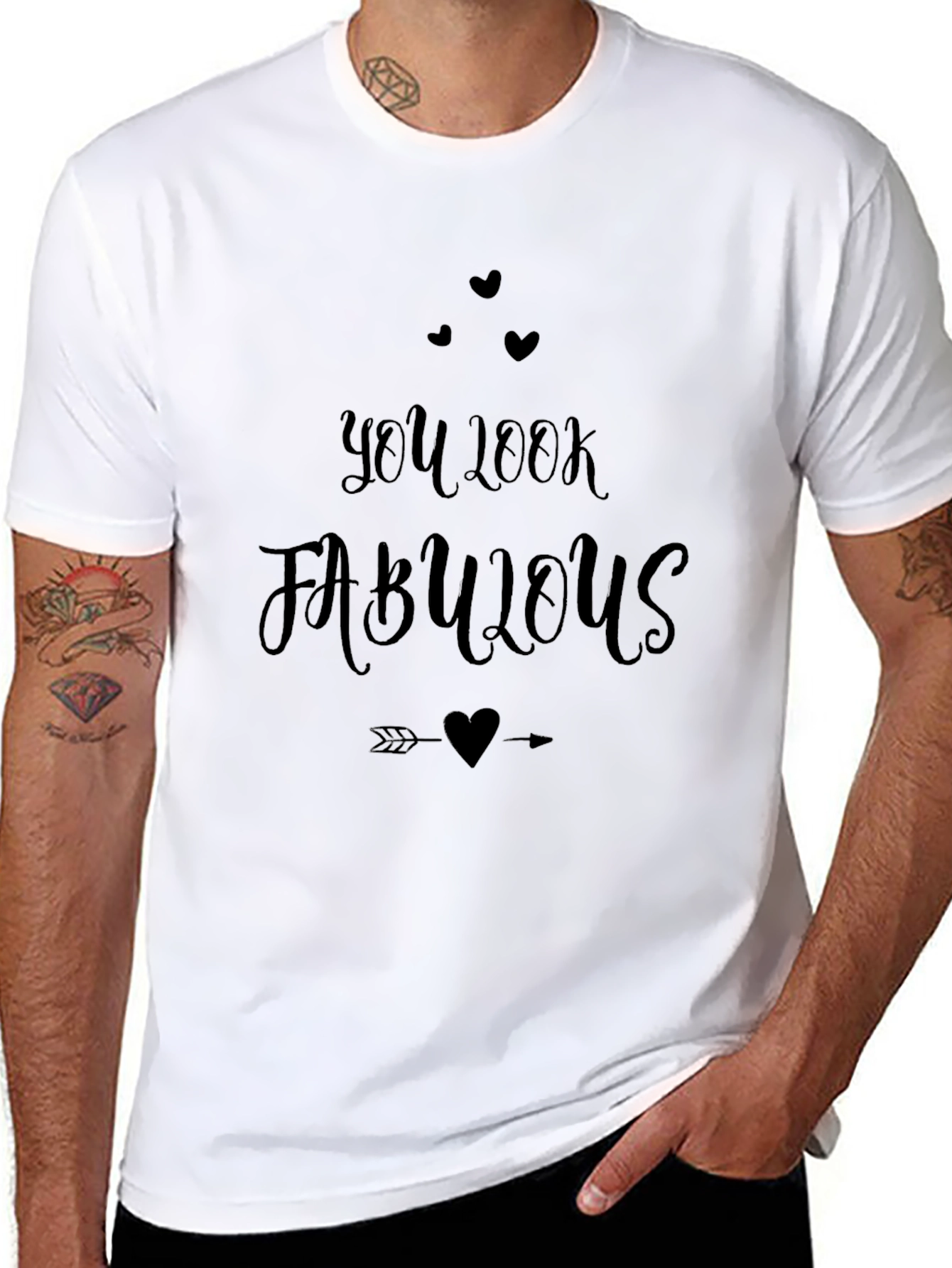 You Look Fabulous Graphic Tee - Soft Black T-Shirt