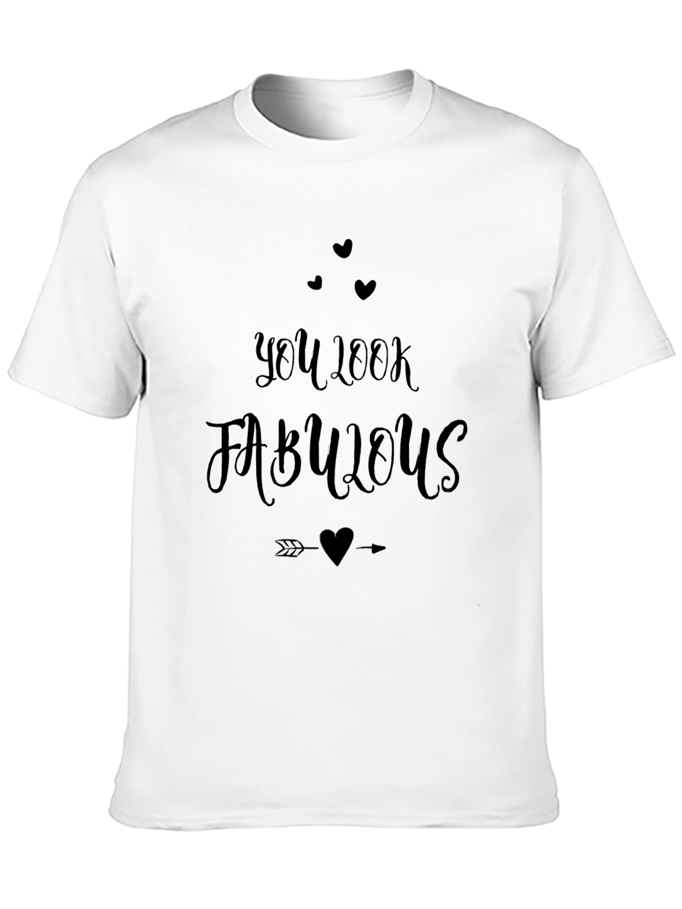 You Look Fabulous Graphic Tee - Soft Black T-Shirt