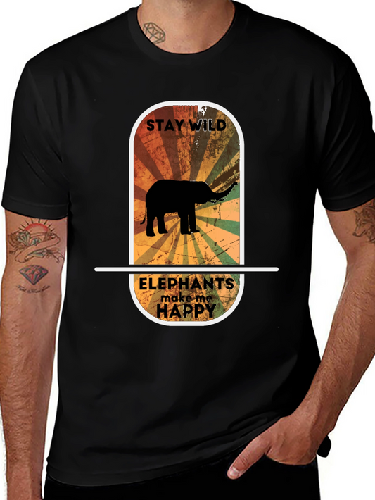 Stay Wild Elephant Graphic Tee