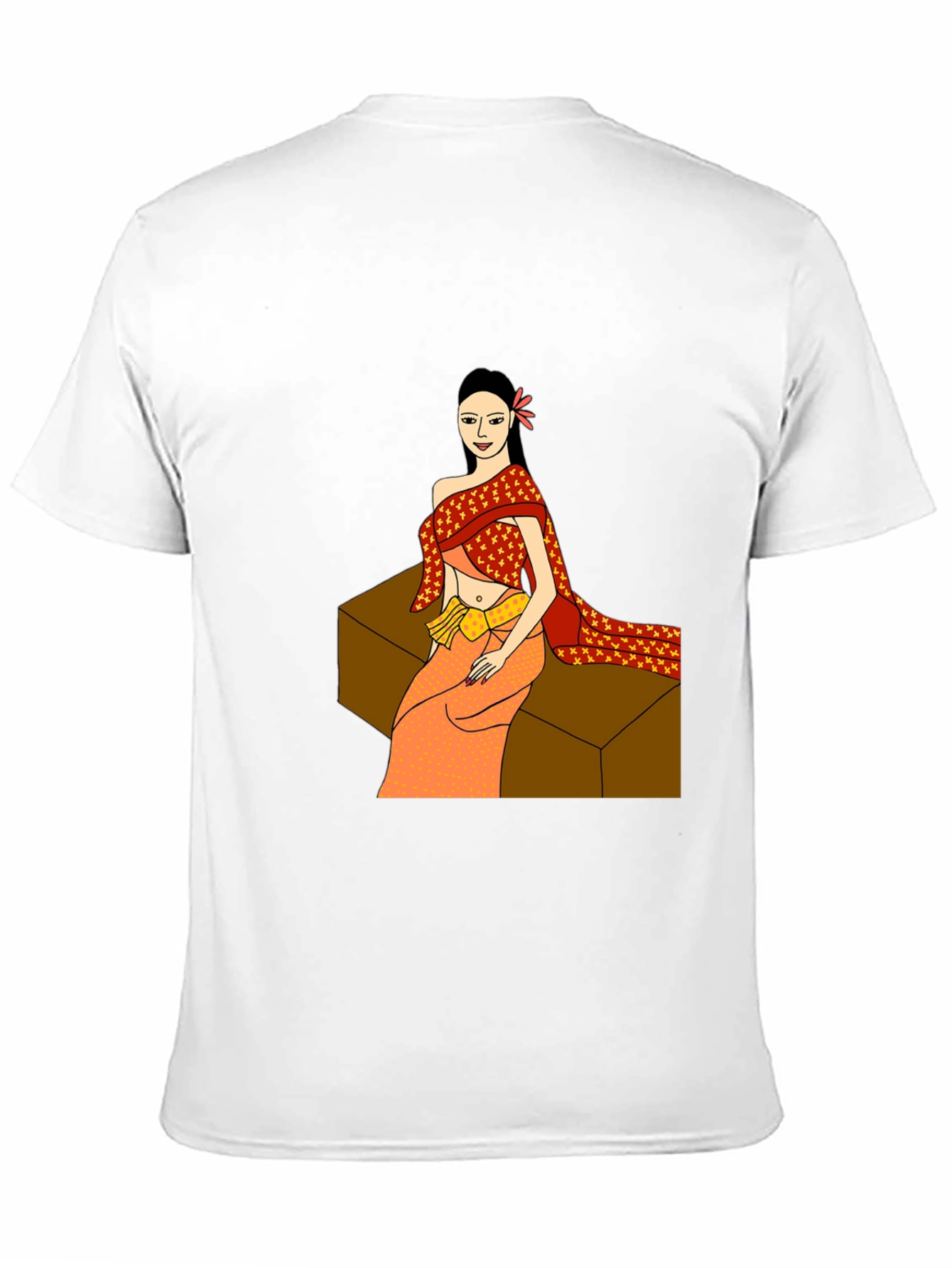 Thai Lady Graphic Tee - Black Unisex T-Shirt