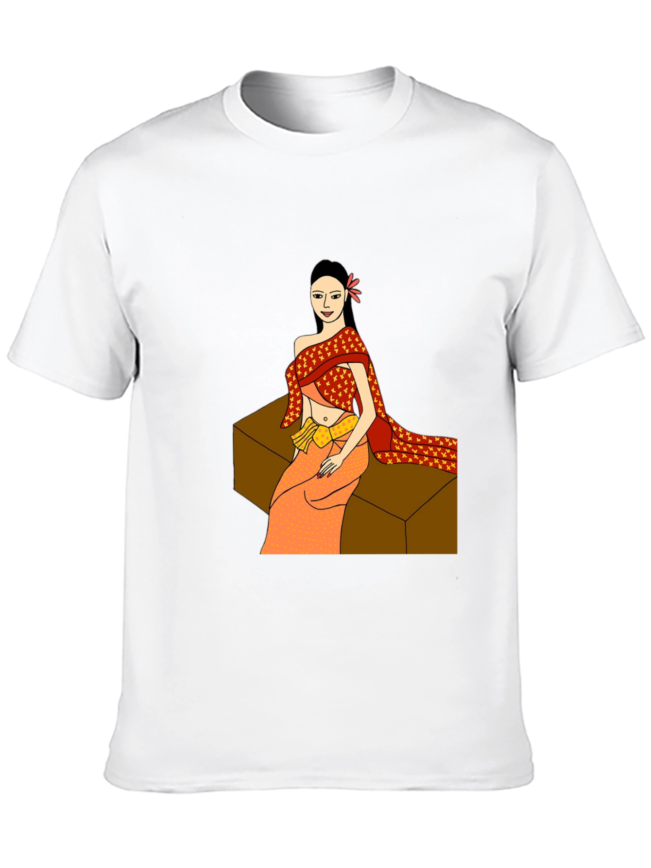 Thai Lady Graphic Tee - Black Unisex T-Shirt
