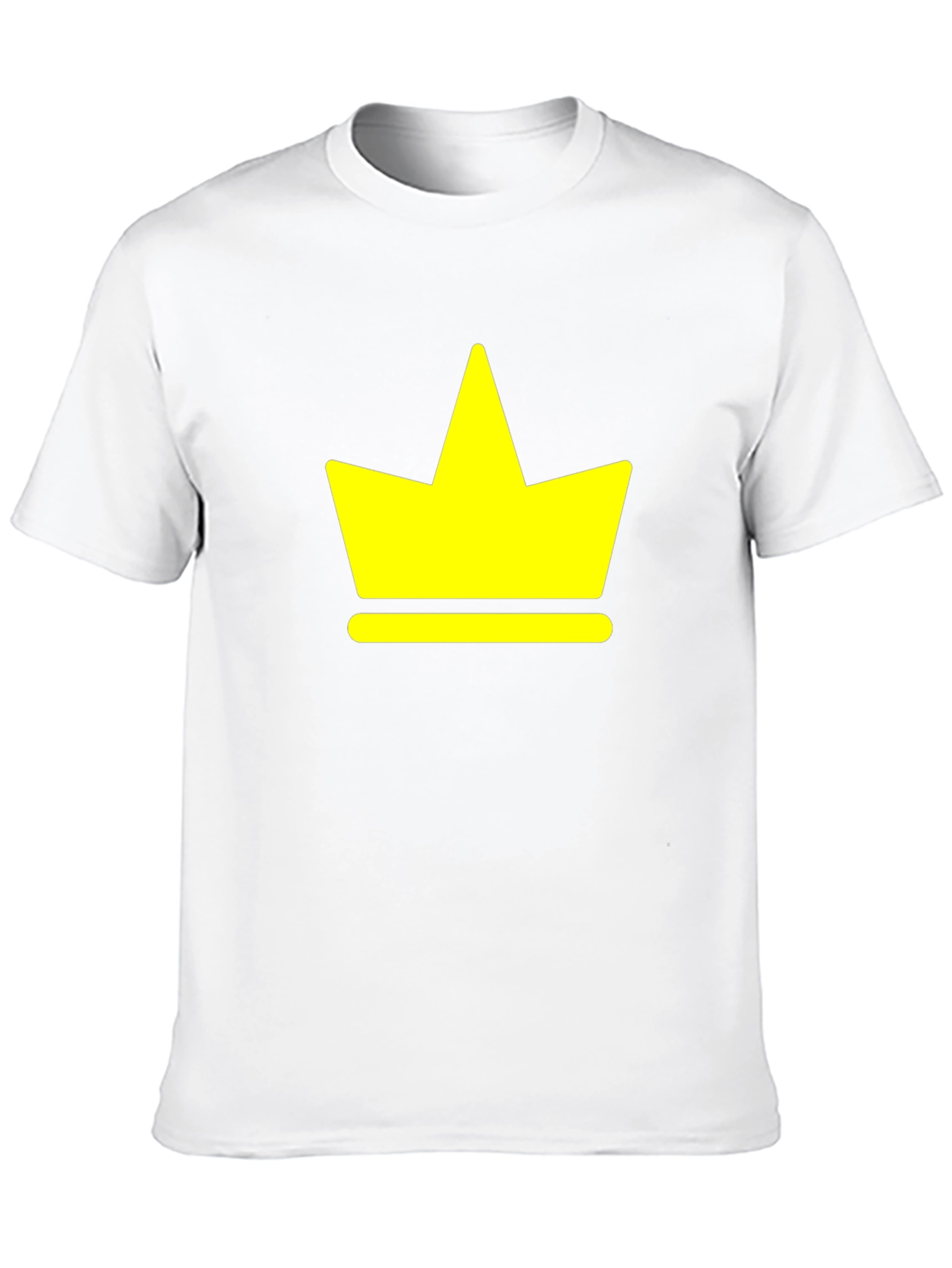 Yellow Crown Graphic Black T-Shirt