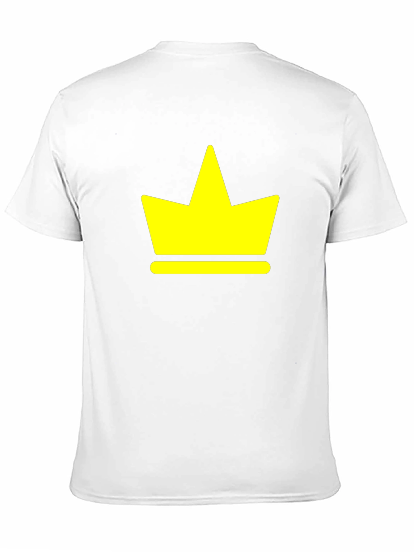 Yellow Crown Graphic Black T-Shirt