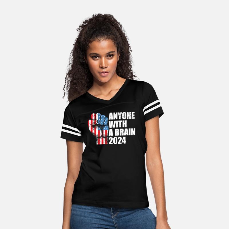2024 Brain Vote Democracy Anti-Trump Tee