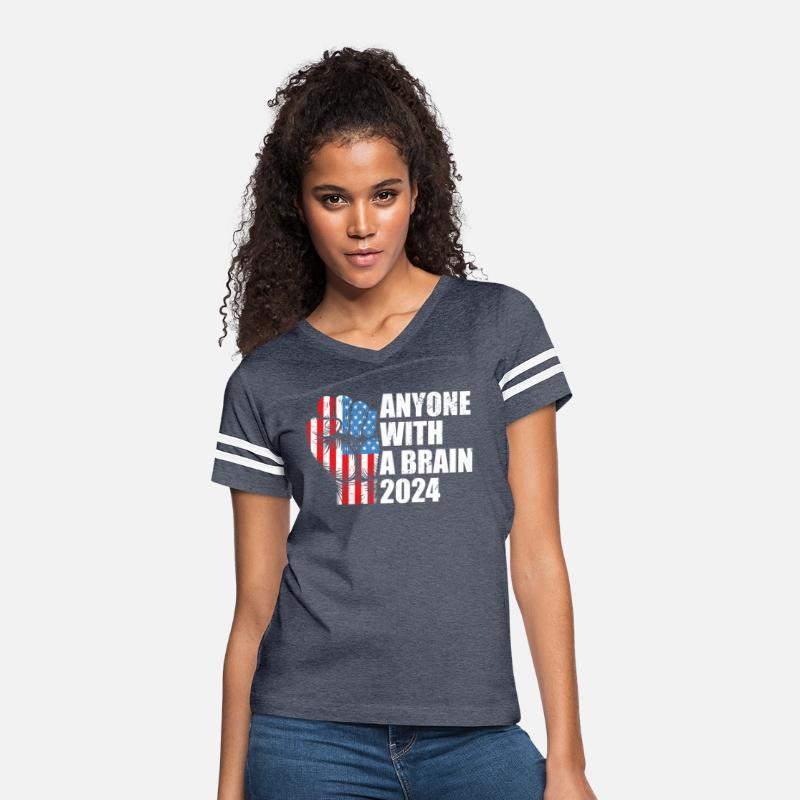 2024 Brain Vote Democracy Anti-Trump Tee