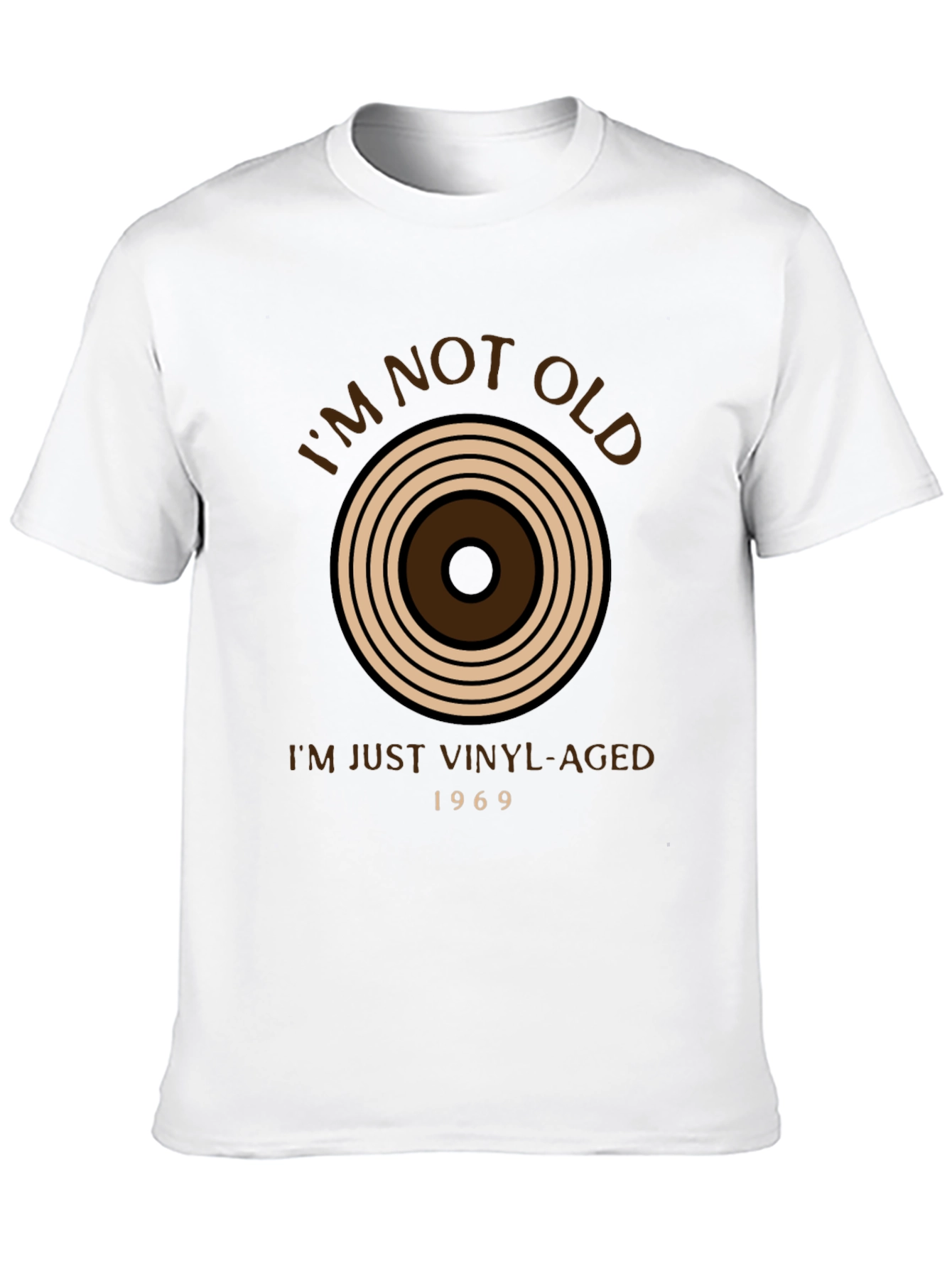 Vinyl Aged T-Shirt - Im Not Old Retro Style