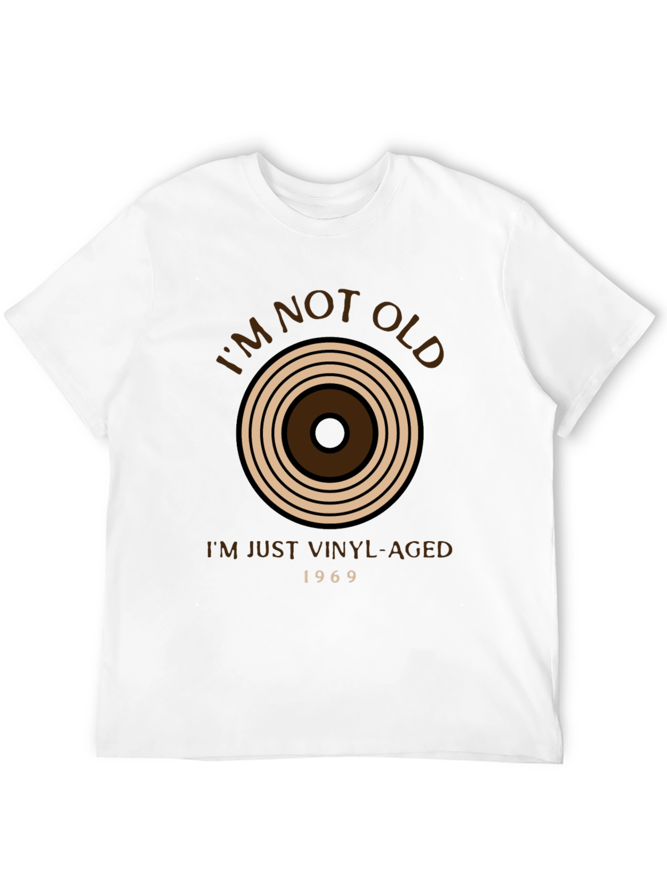 Vinyl Aged T-Shirt - Im Not Old Retro Style