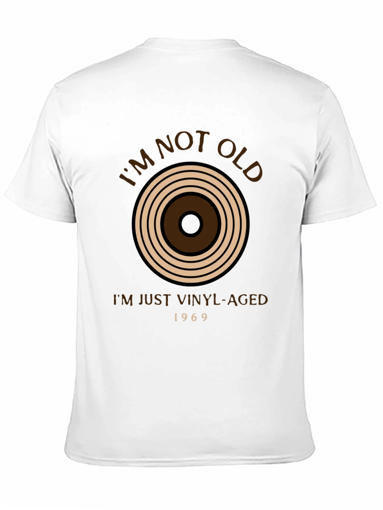 Vinyl Aged T-Shirt - Im Not Old Retro Style