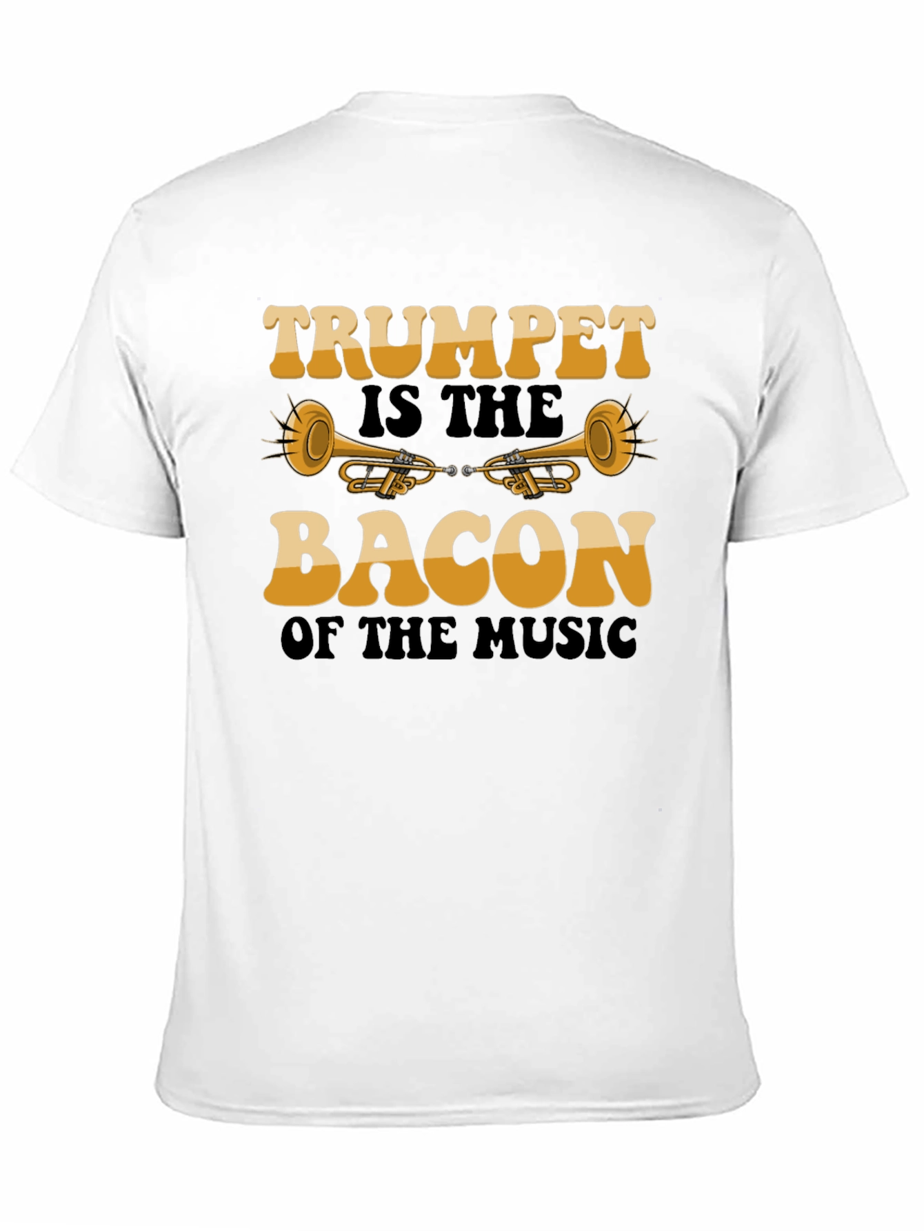 Trumpet Bacon Music Graphic T-Shirt