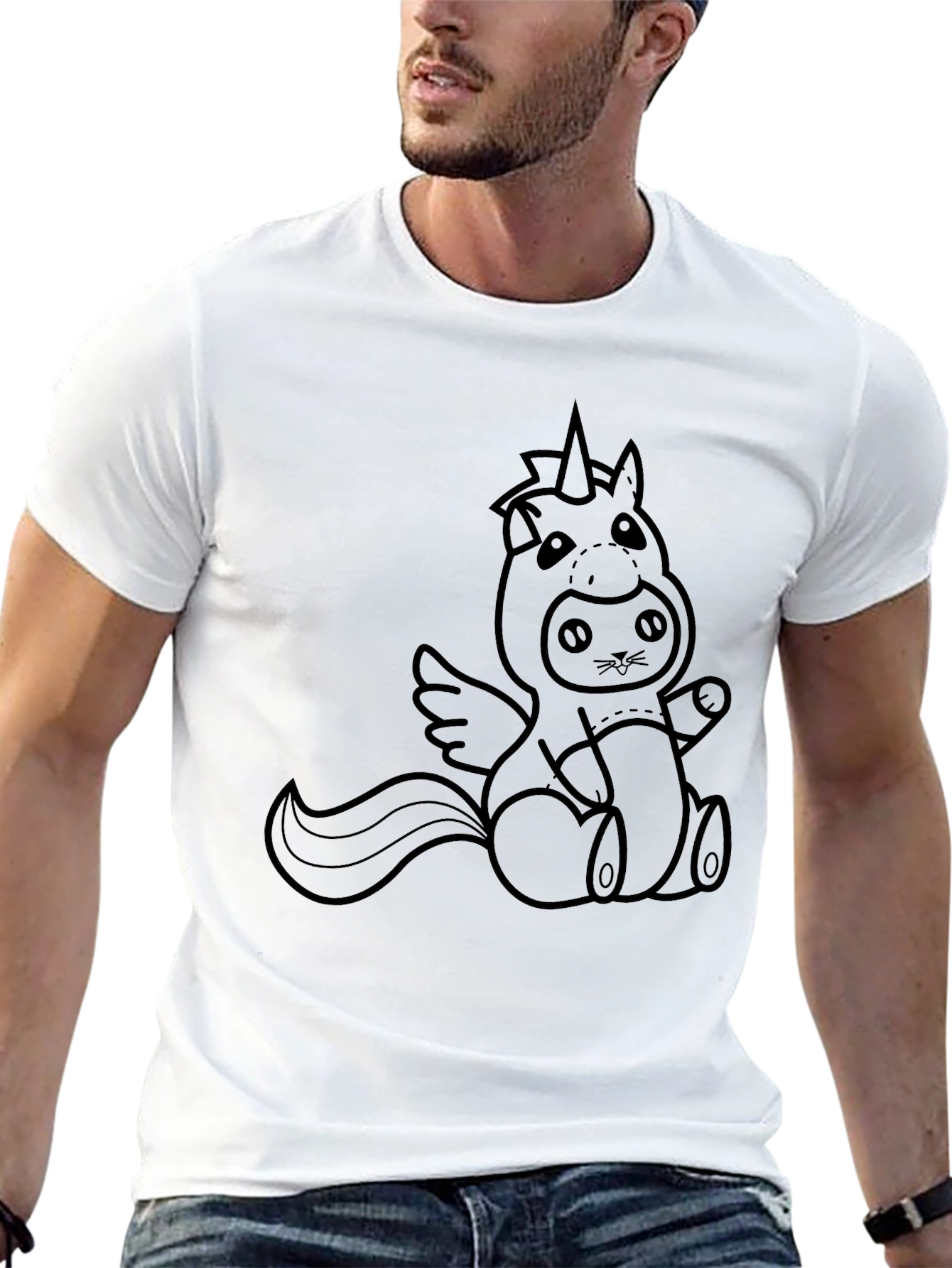 Unicorn Cat Costume T-Shirt