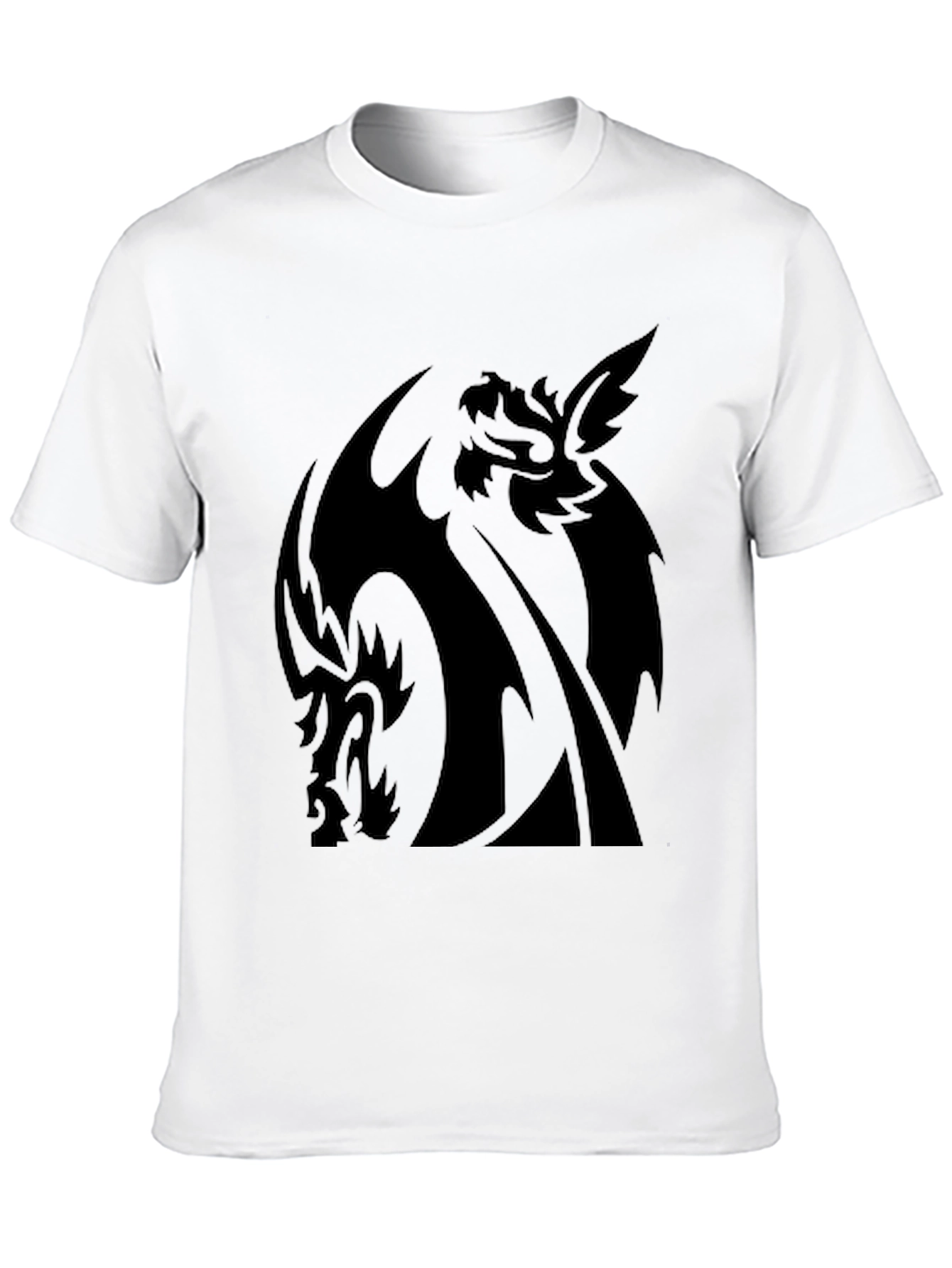 Black Dragon Graphic Print T-Shirt