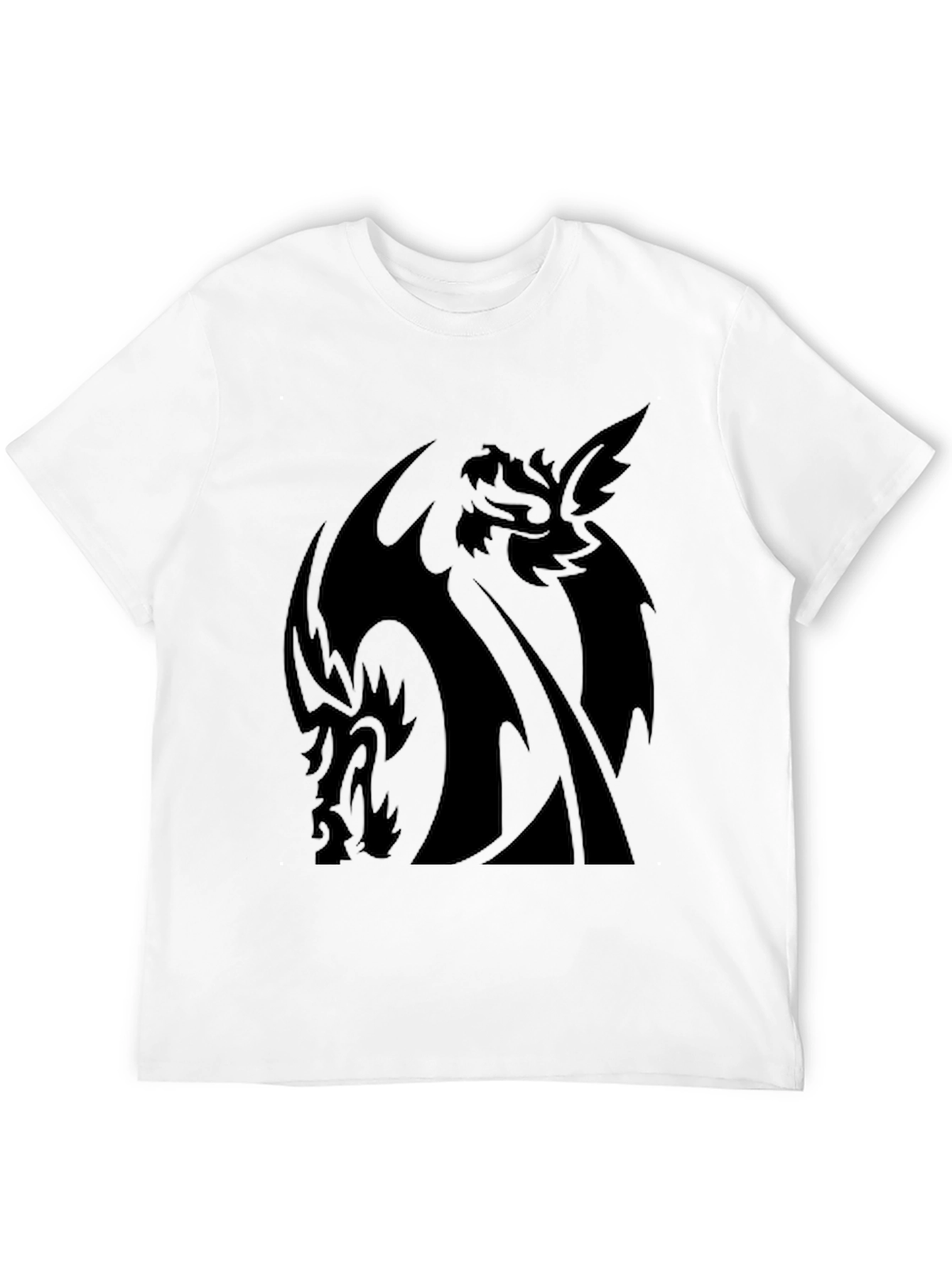Black Dragon Graphic Print T-Shirt