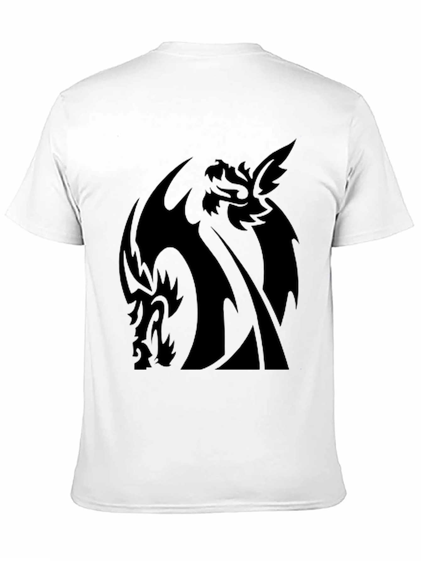 Black Dragon Graphic Print T-Shirt