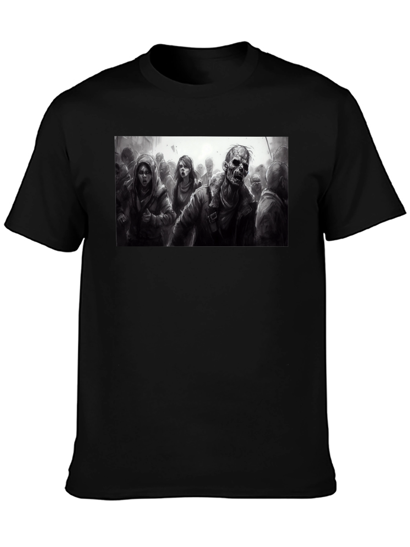 Zombie Horde T-Shirt - Dark Graphic Tee
