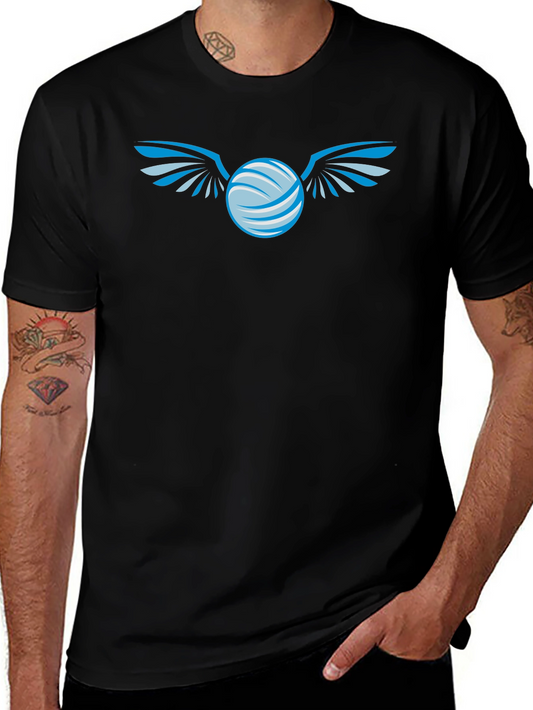 Winged Orb Graphic Black T-Shirt