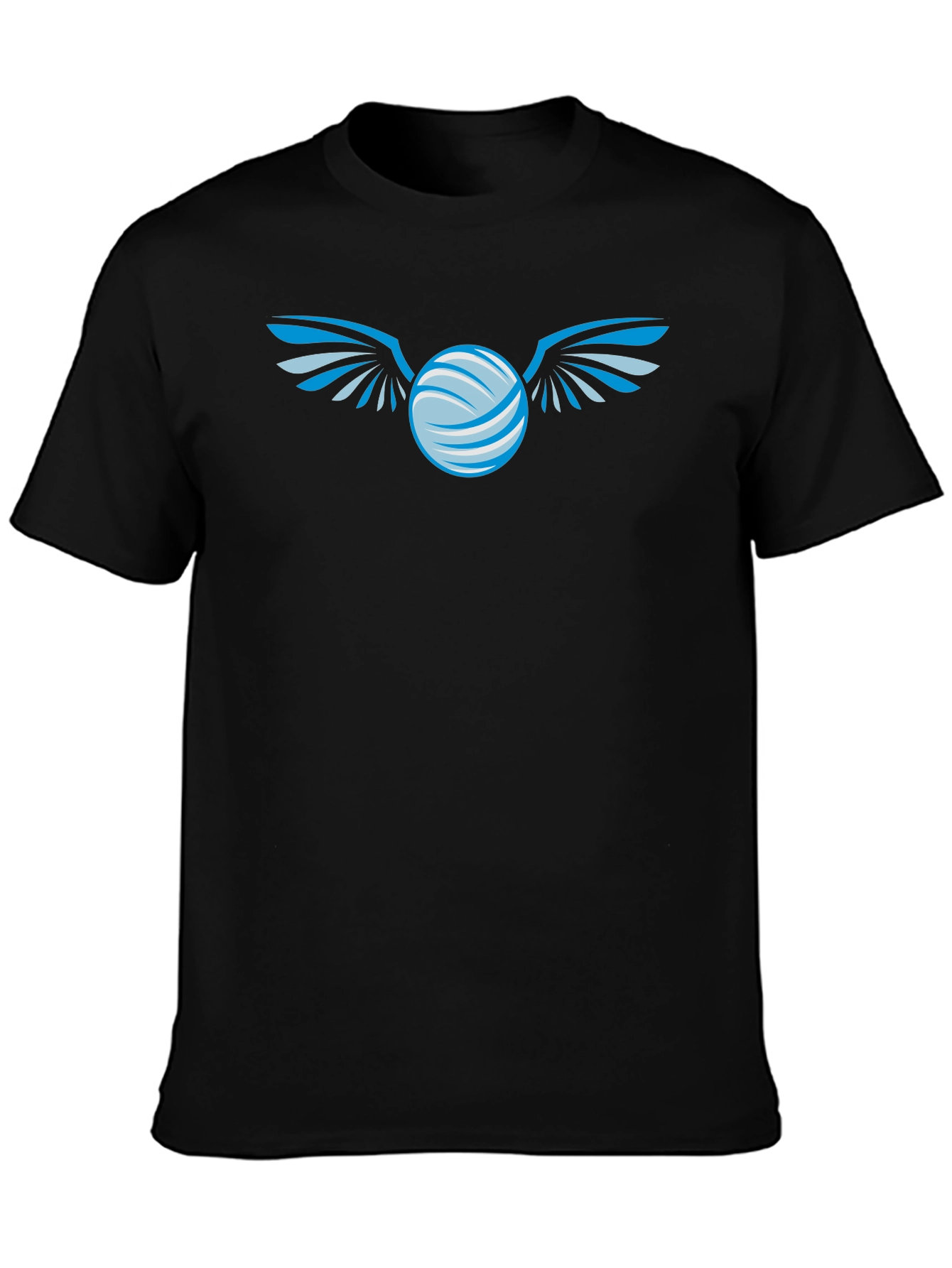 Winged Orb Graphic Black T-Shirt
