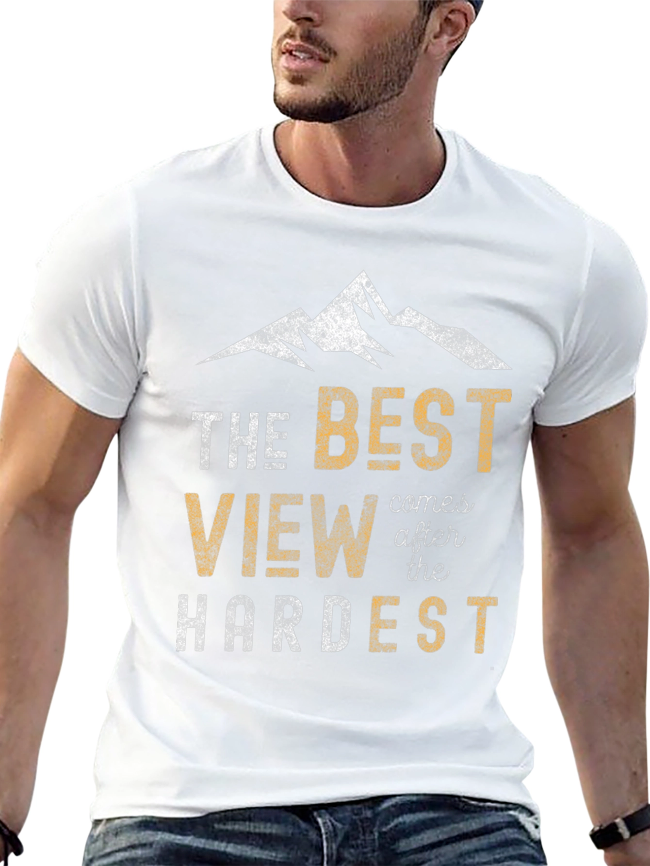 The Best View Mens Graphic T-Shirt - Motivational