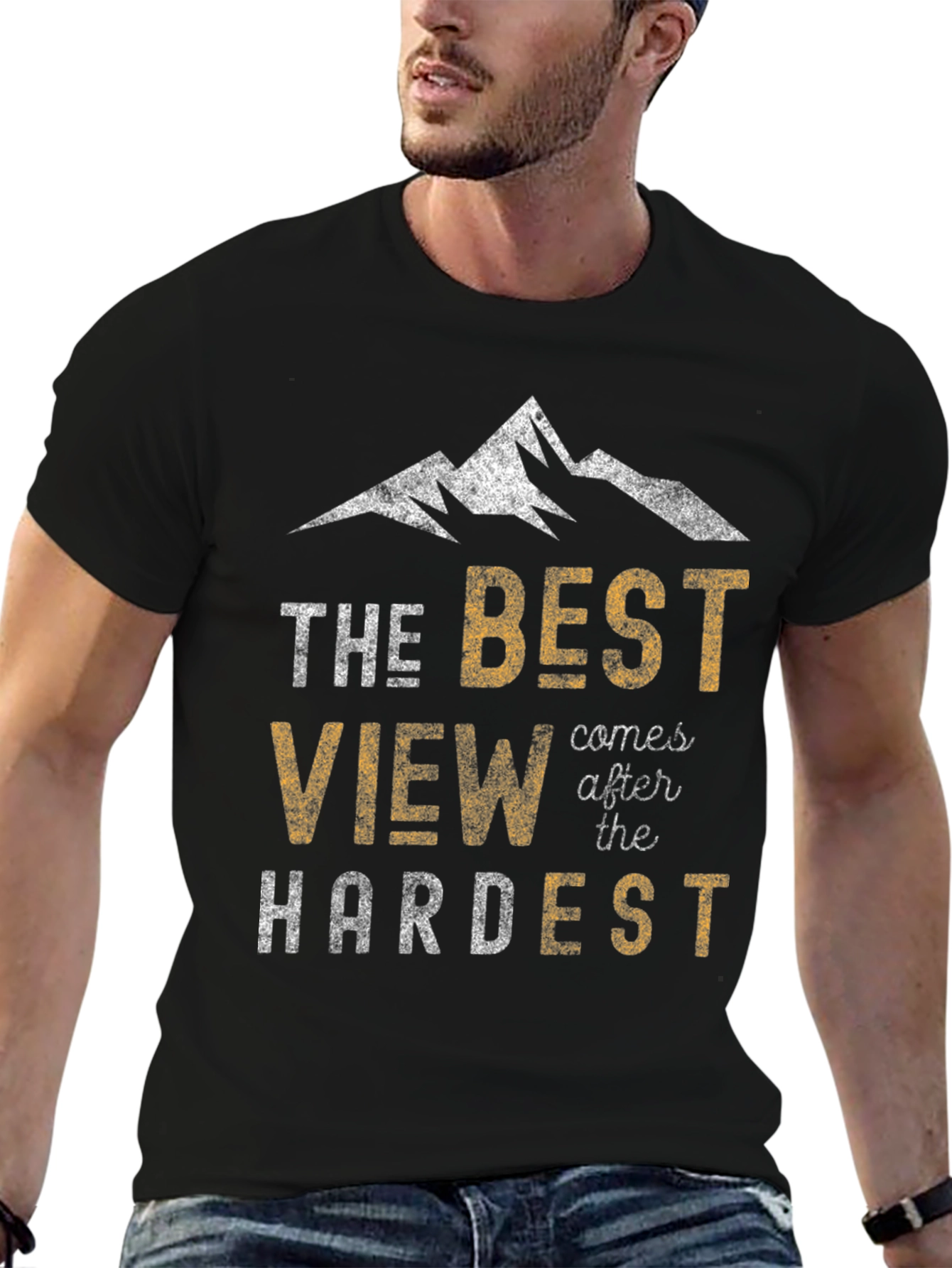 The Best View Mens Graphic T-Shirt - Motivational