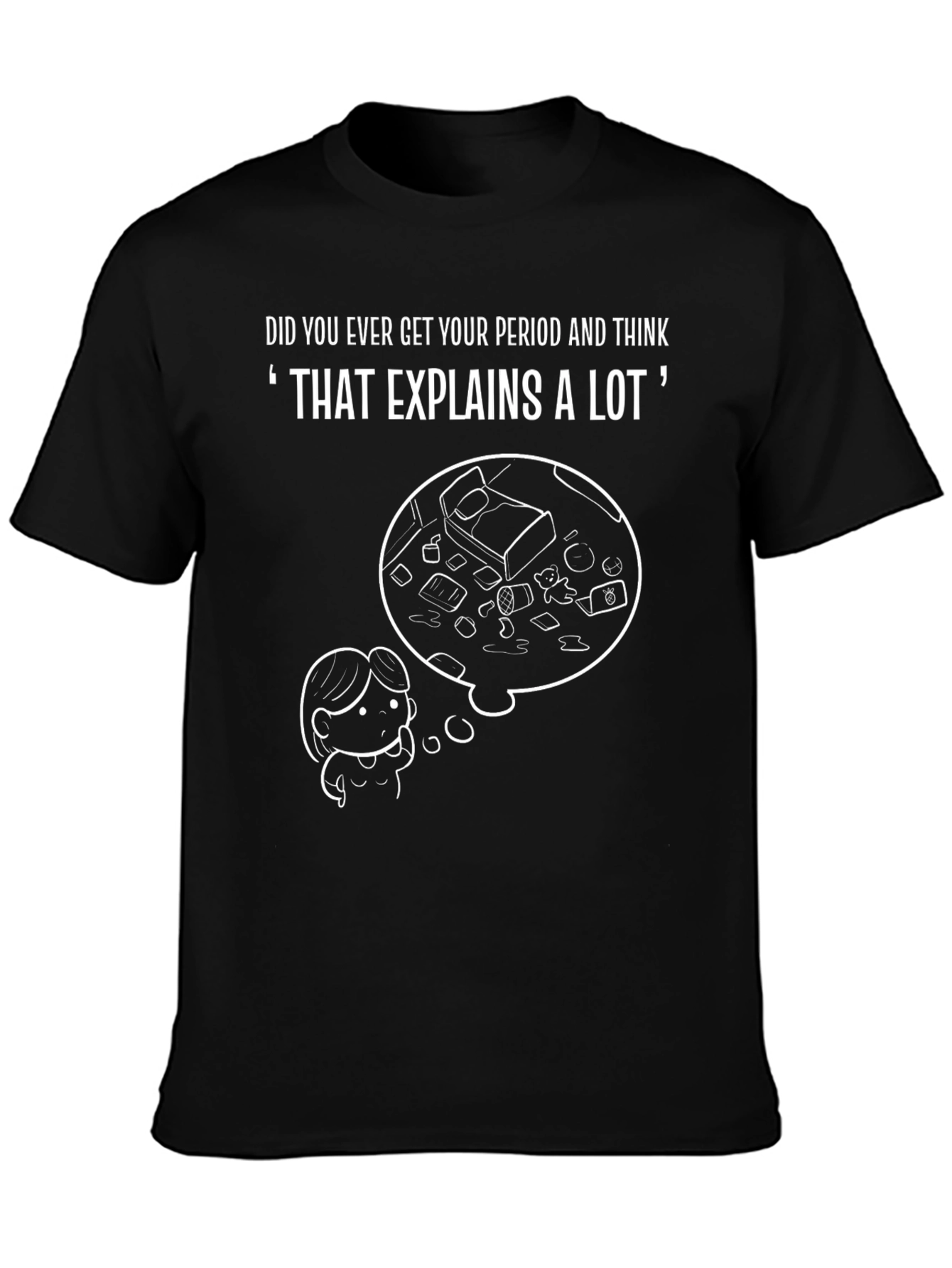 That Explains A Lot T-Shirt Funny Period Tee