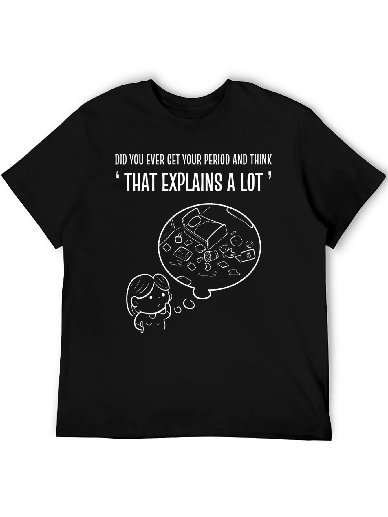 That Explains A Lot T-Shirt Funny Period Tee