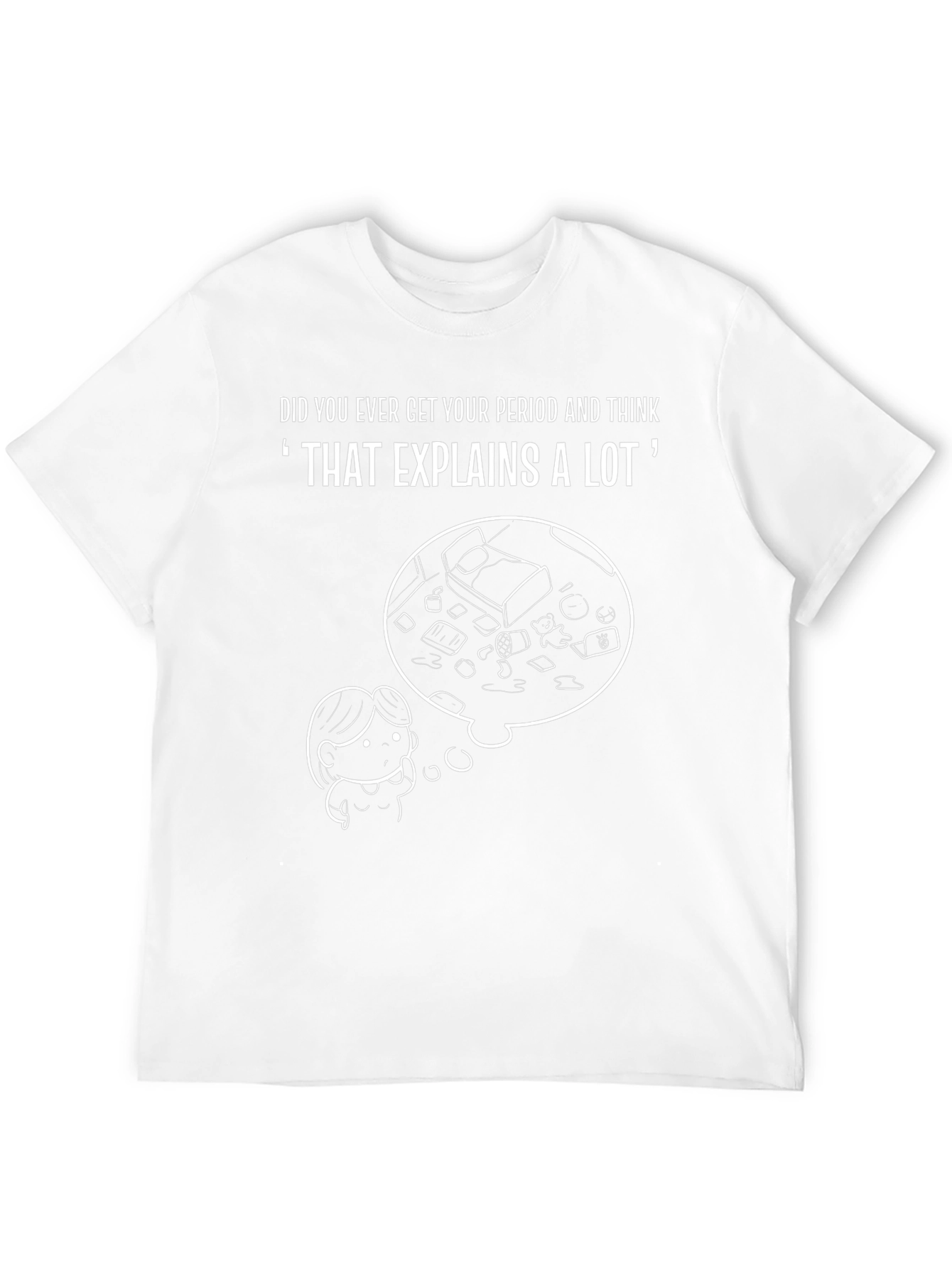 That Explains A Lot T-Shirt Funny Period Tee