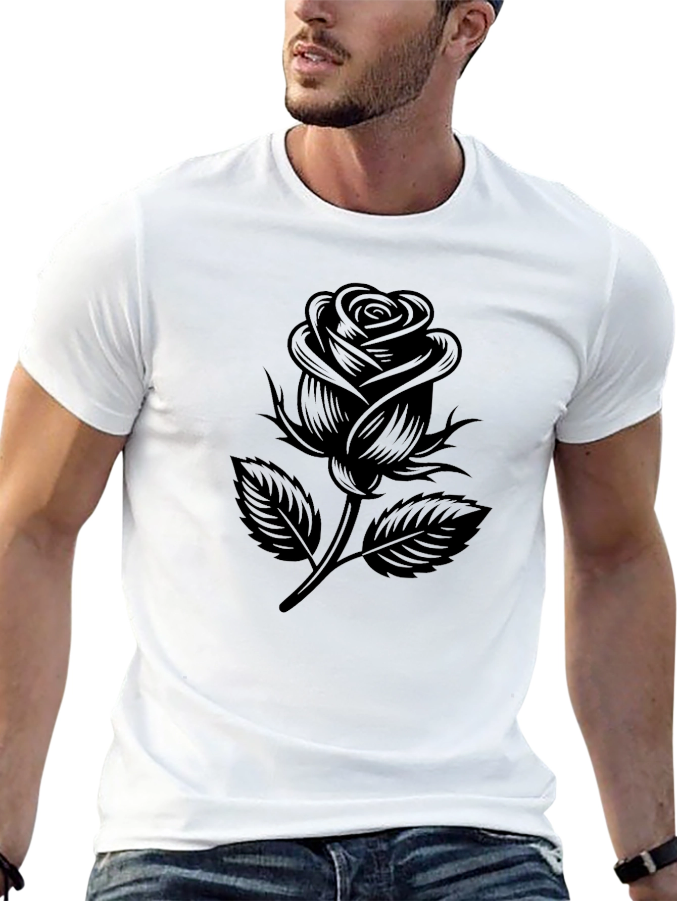 Black Rose Graphic T-Shirt