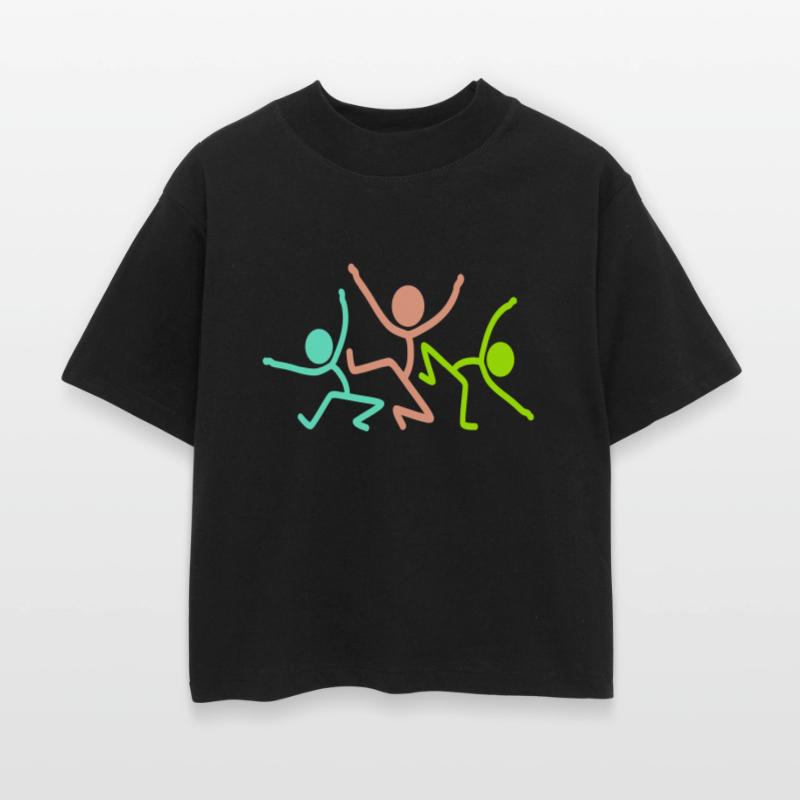 3 Stickman Party Fun Crew Team Three Friends Group