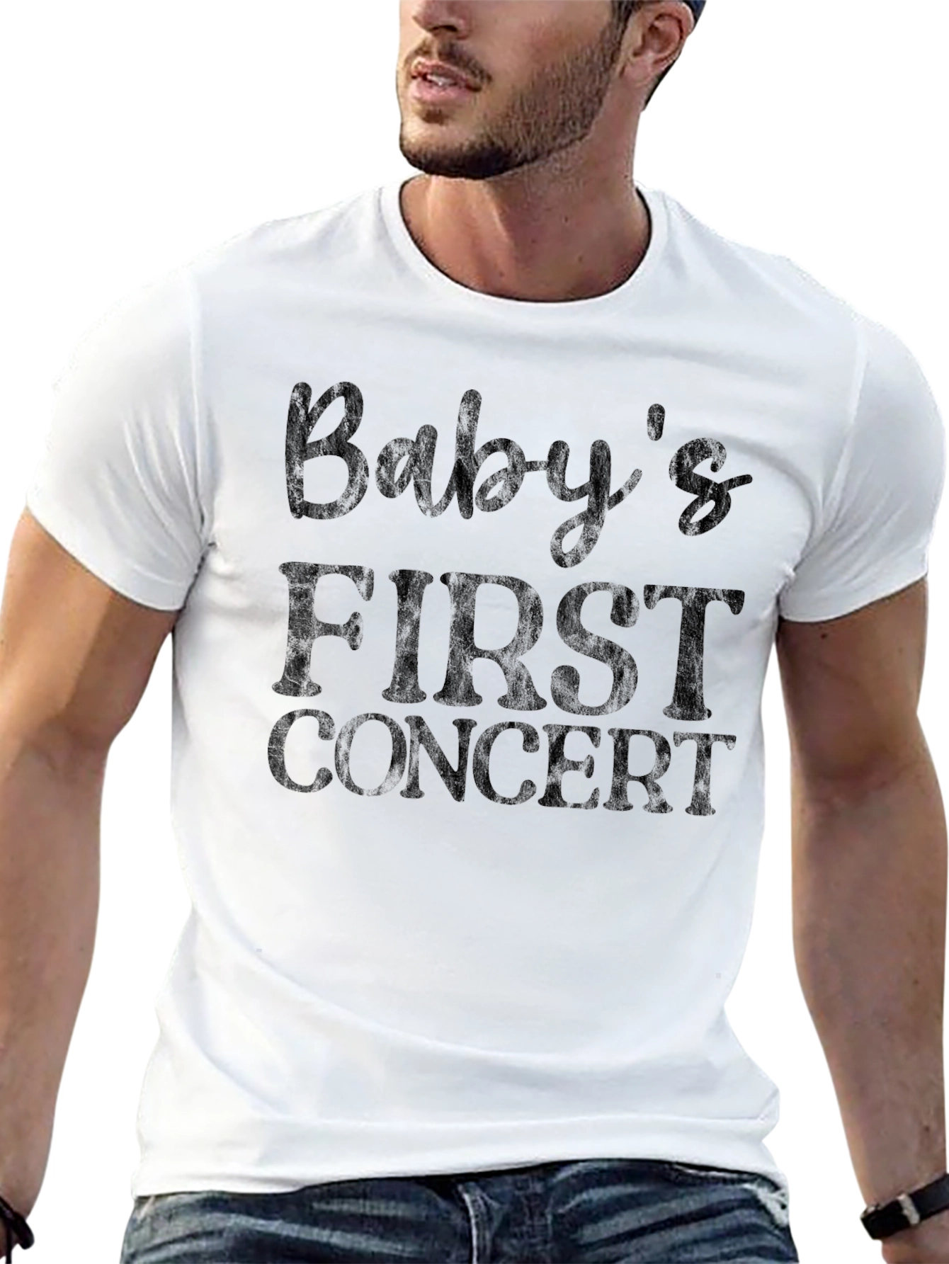 Babys First Concert Black Graphic Tee
