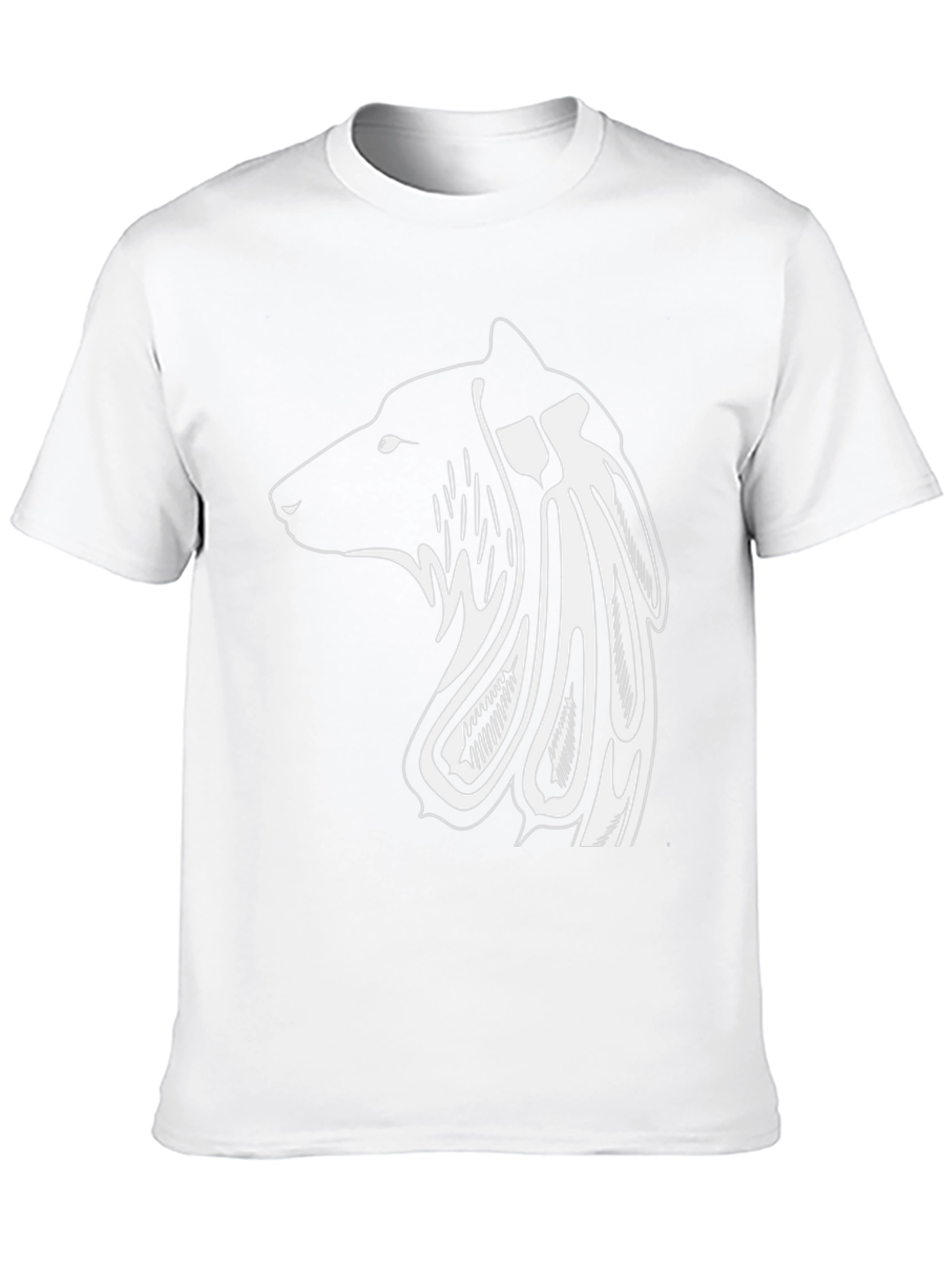 Tribal Bear Graphic Tee - Mens Black T-Shirt
