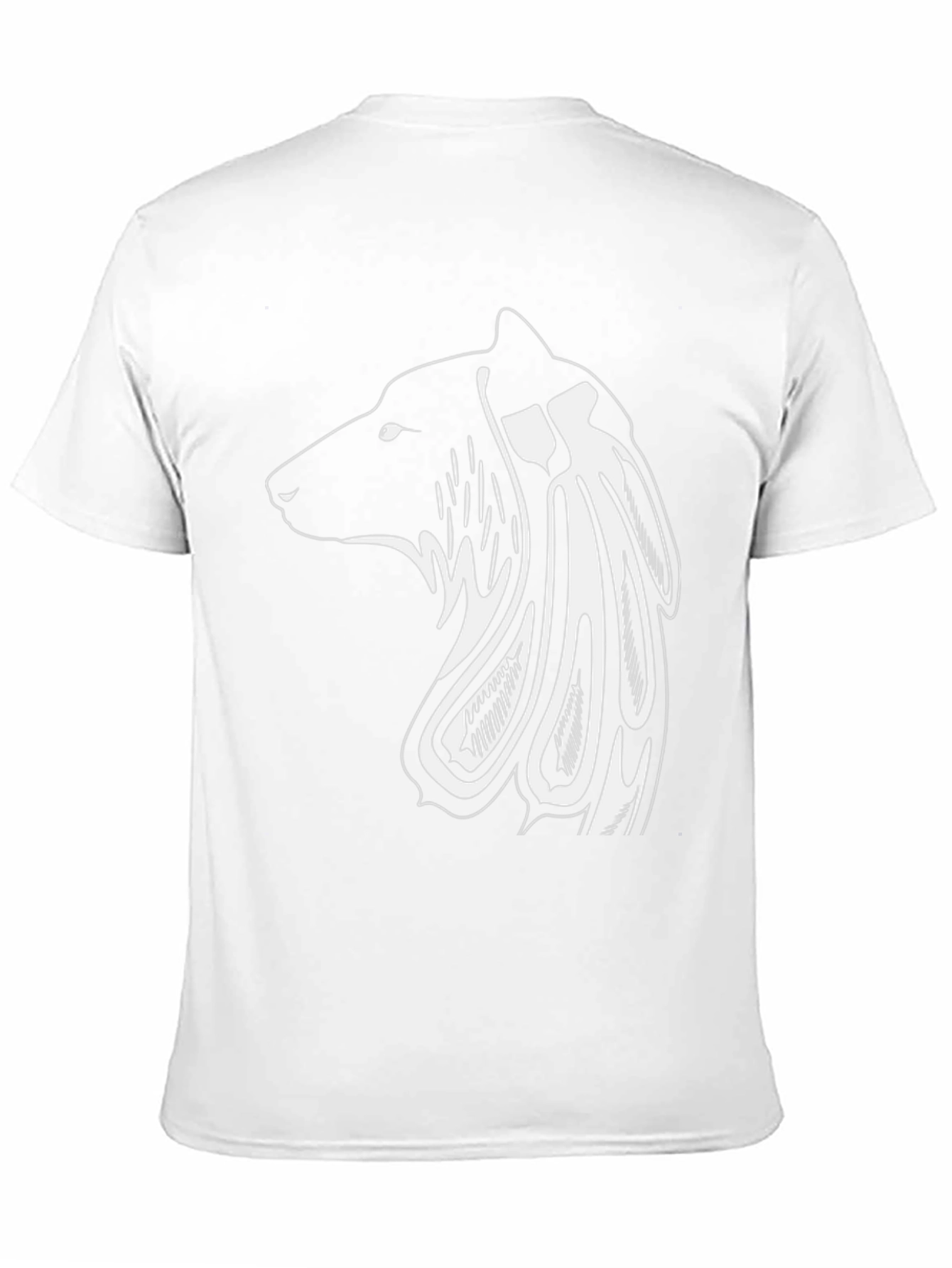 Tribal Bear Graphic Tee - Mens Black T-Shirt
