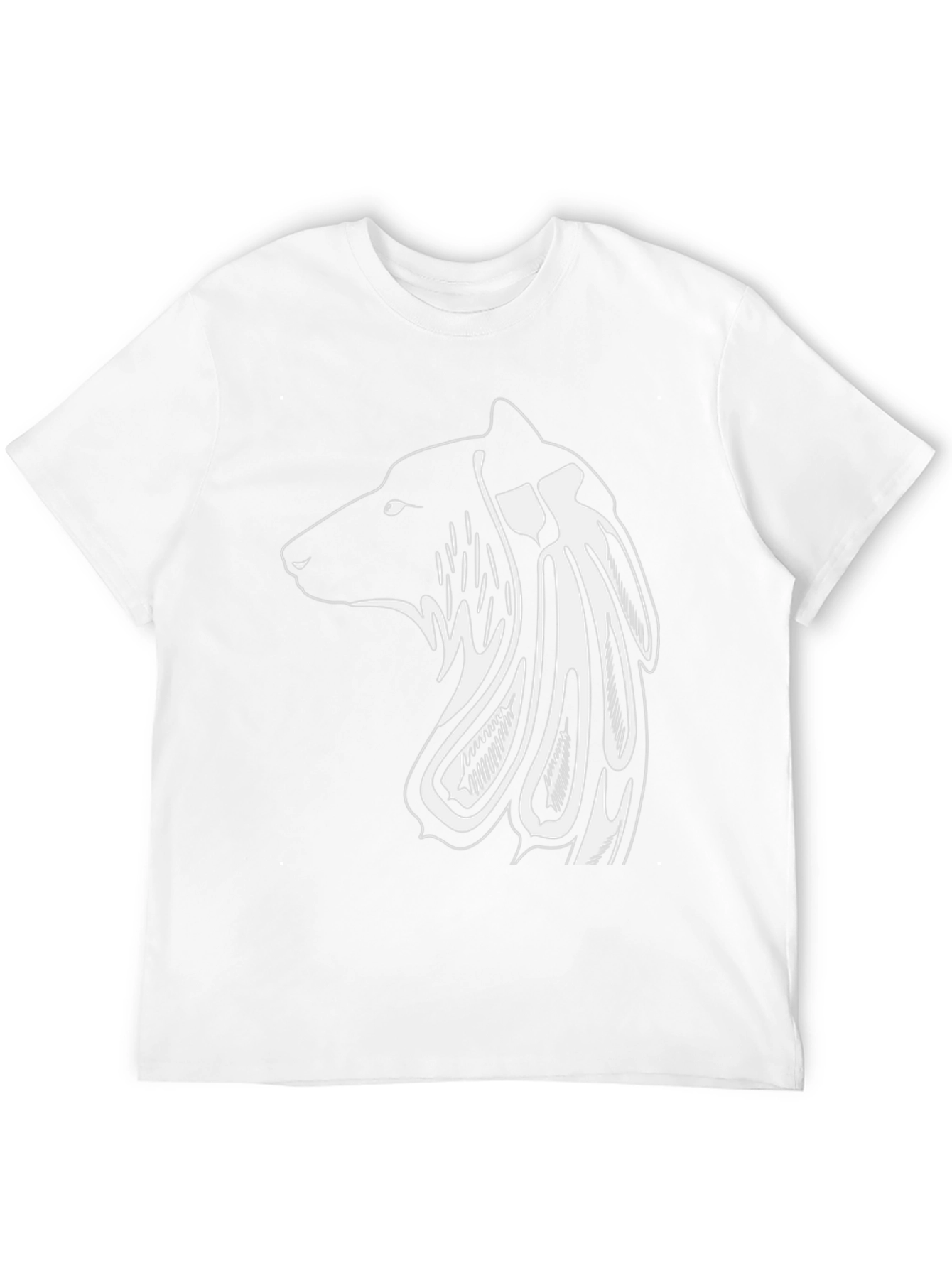 Tribal Bear Graphic Tee - Mens Black T-Shirt