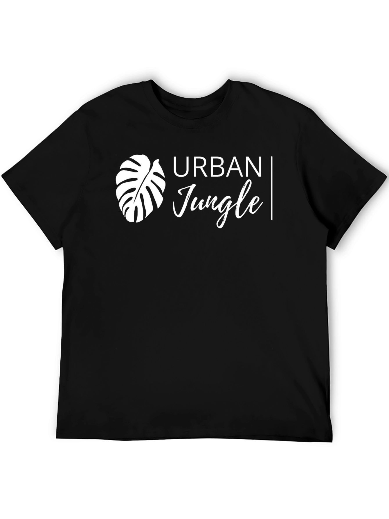 Urban Jungle Black Graphic T-Shirt
