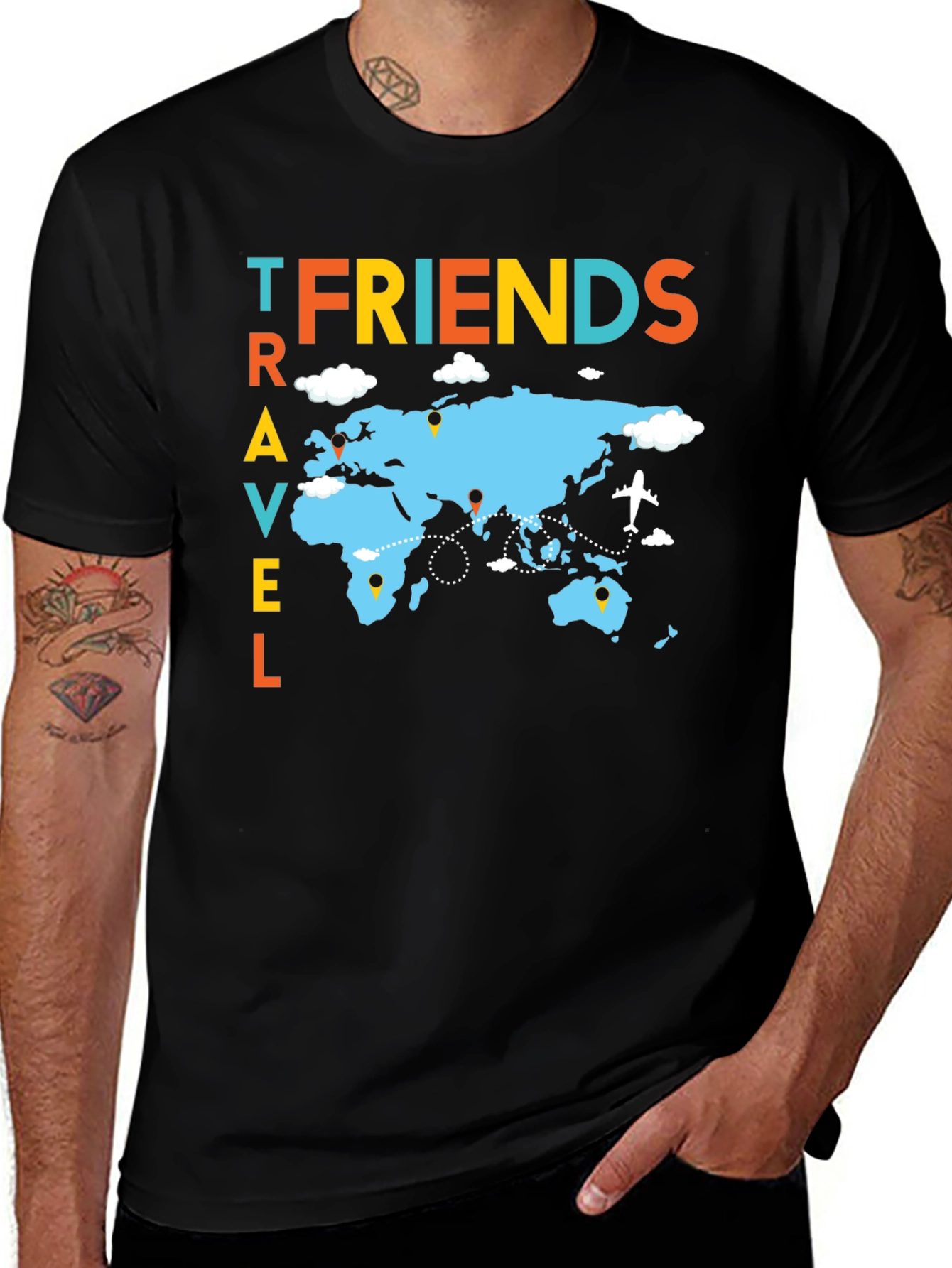 Travel Friends Graphic T-Shirt