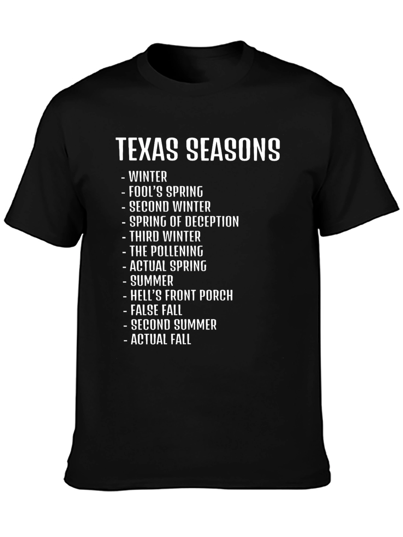 Texas Seasons Graphic T-Shirt