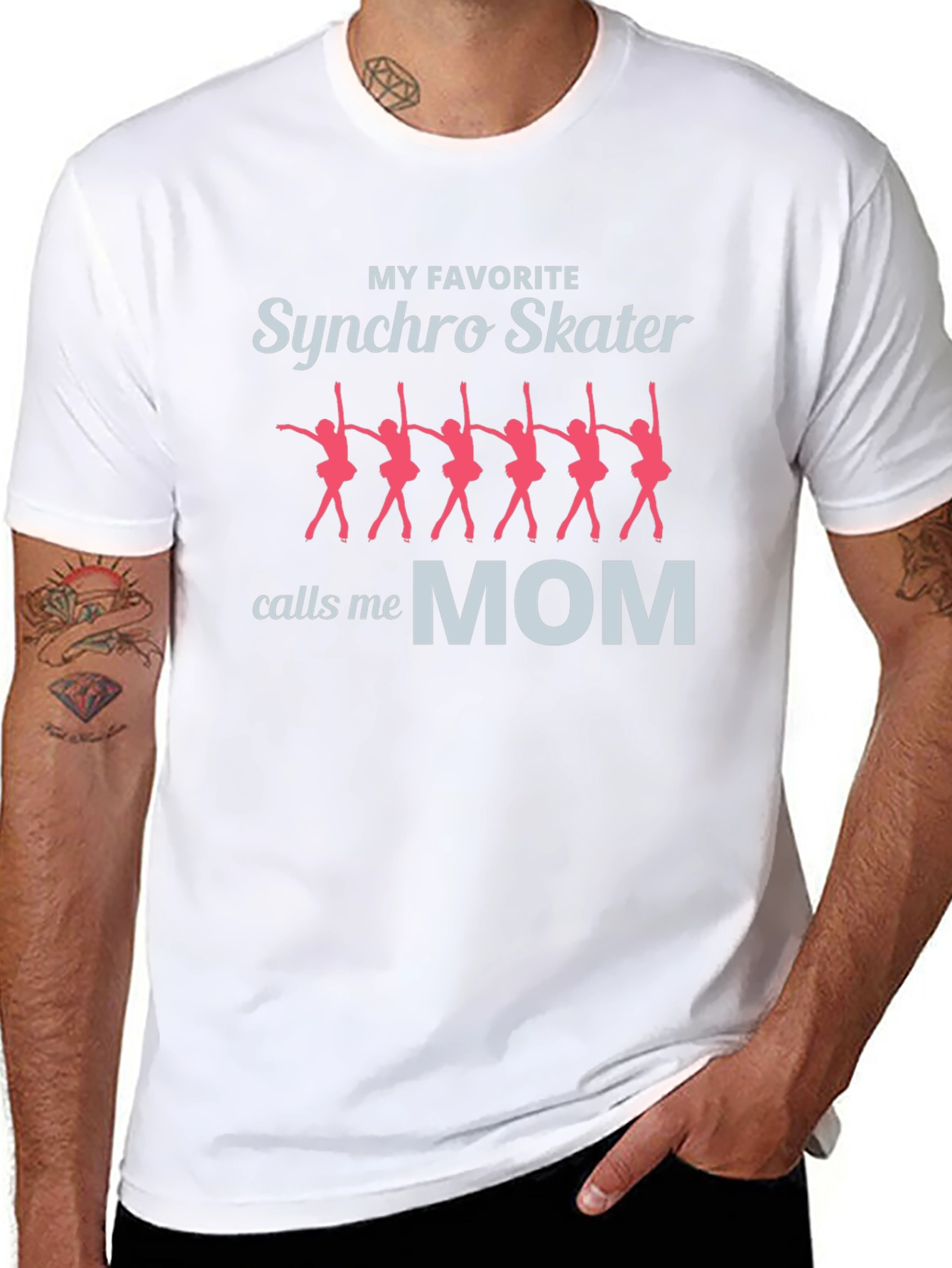 Synchro Skater Mom T-Shirt - Dance Lover Gift