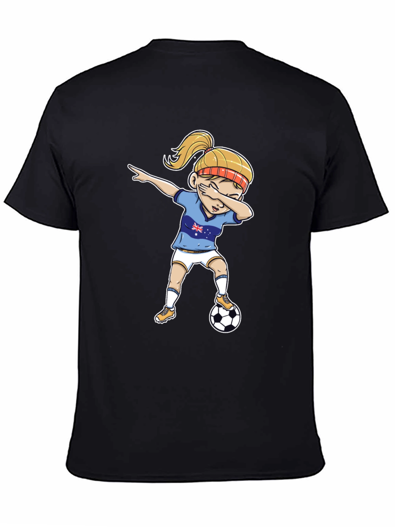 Australia Soccer Girl Dab T-Shirt